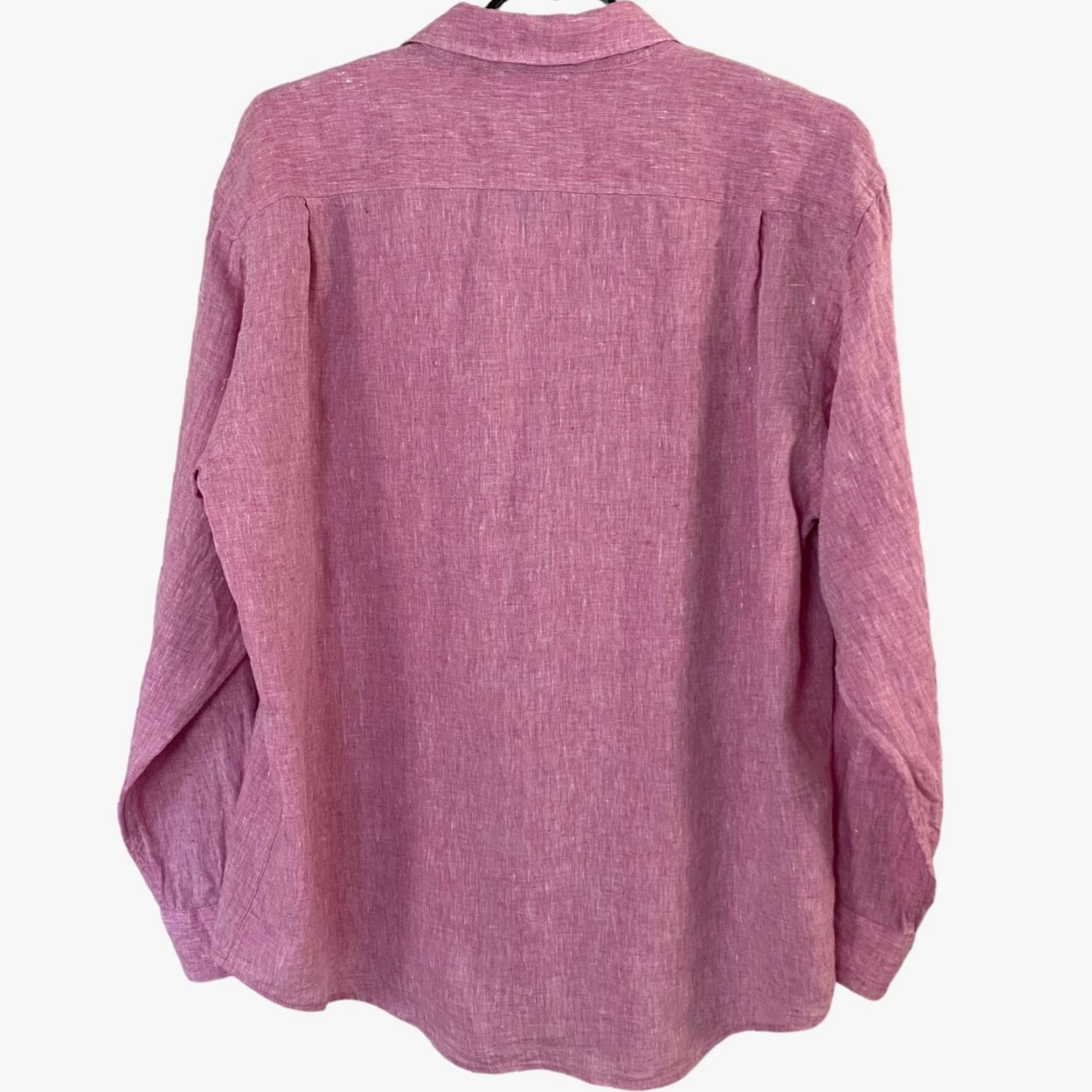 Jos. A. Bank VINTAGE Jos. A Bank Reserve Collection Linen Button-Up Pink Men's XL Long-Sleeve Shirt Size US XL / EU 56 / 4 - 4 Thumbnail