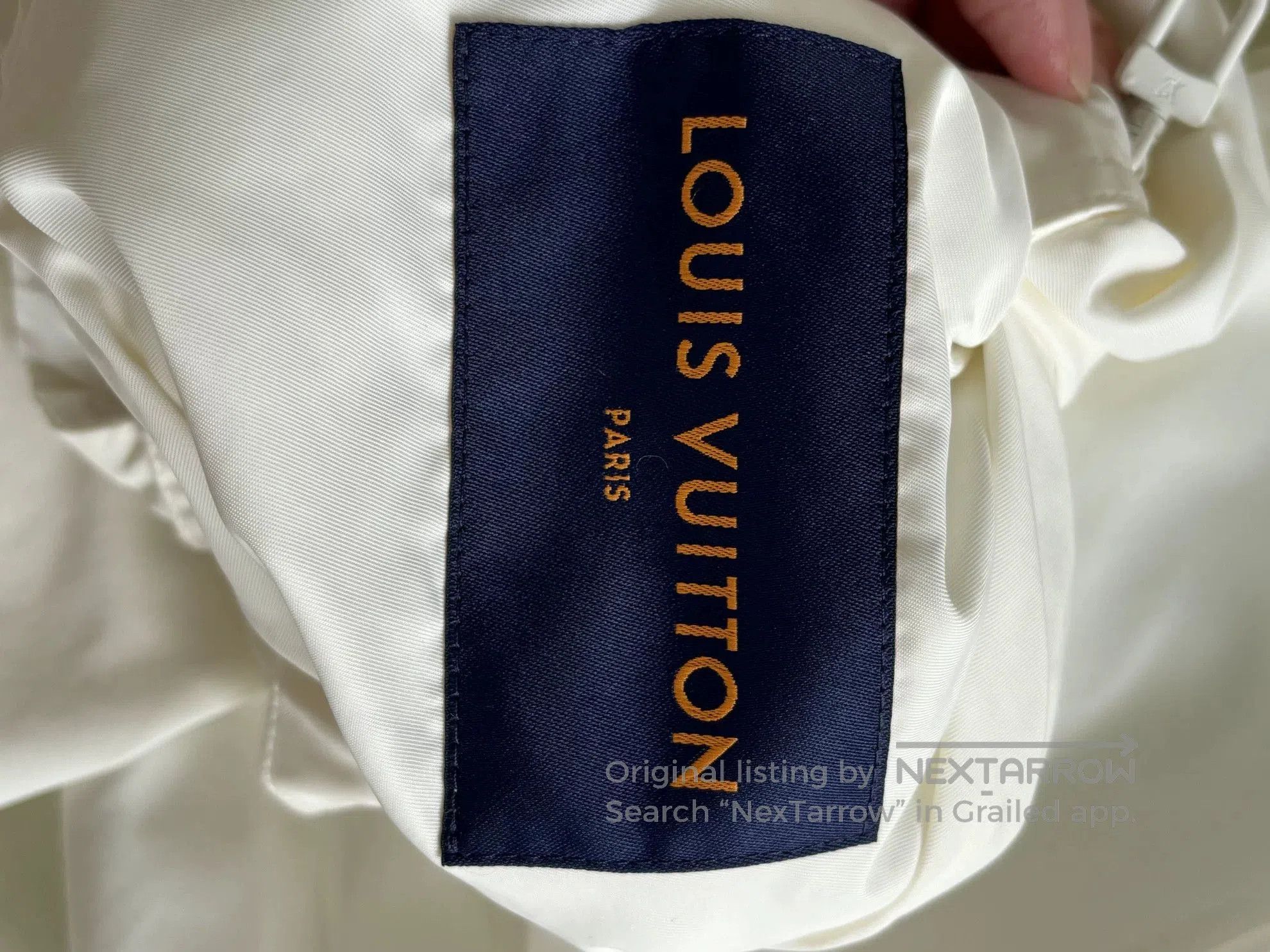 Louis Vuitton LV White Reversible Monogram Pin Jacket. Size US L / EU 52-54 / 3 - 4 Thumbnail