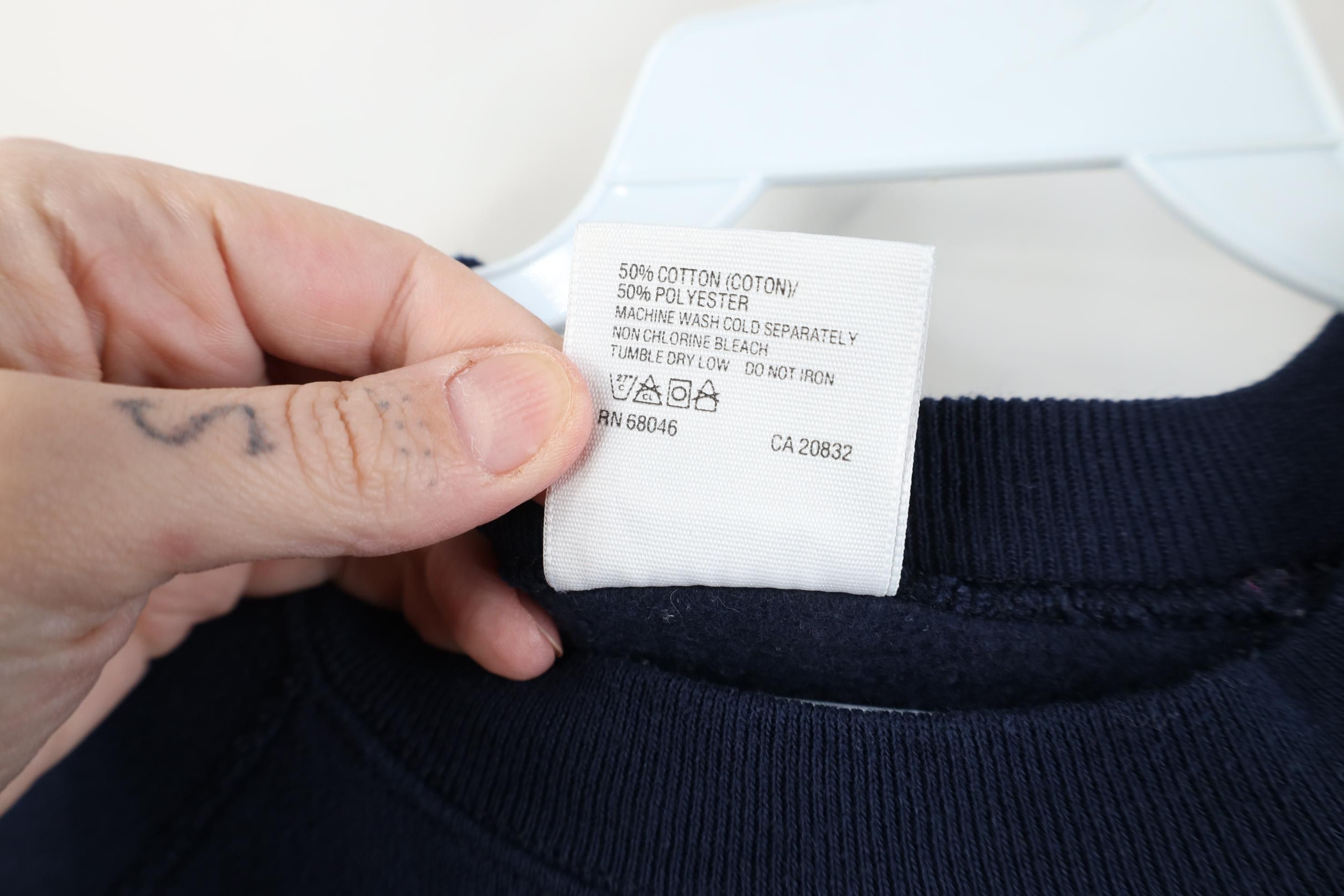 Vintage Vintage 90s Streetwear Raglan Crewneck Sweatshirt Blue USA Size US XL / EU 56 / 4 - 7 Thumbnail