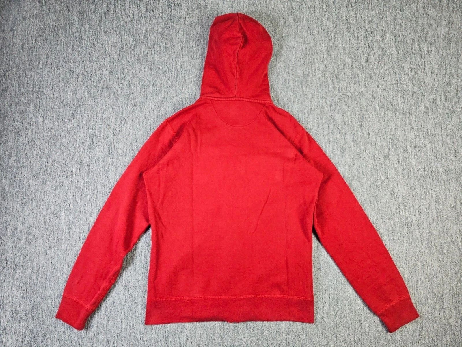 Uniqlo UNIQLO Dry Stretch Full Zip Hoodie Red Cotton Men M Size US M / EU 48-50 / 2 - 2 Thumbnail
