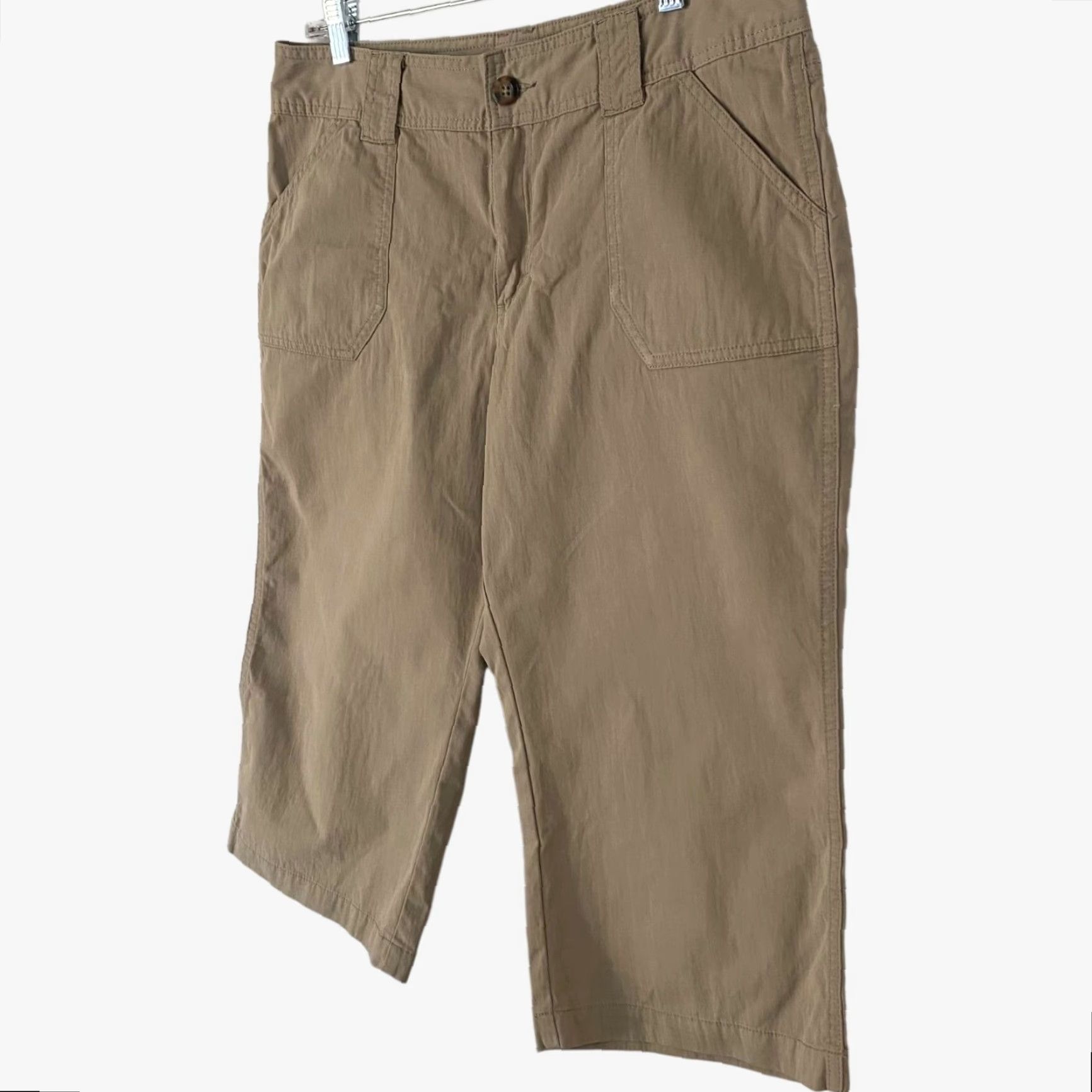 Vintage Cabela's Cropped Hiking Capri Pants Women's 10 Tan Comfort Pockets Outdoor Size 32" / US 10 / IT 46 - 3 Thumbnail