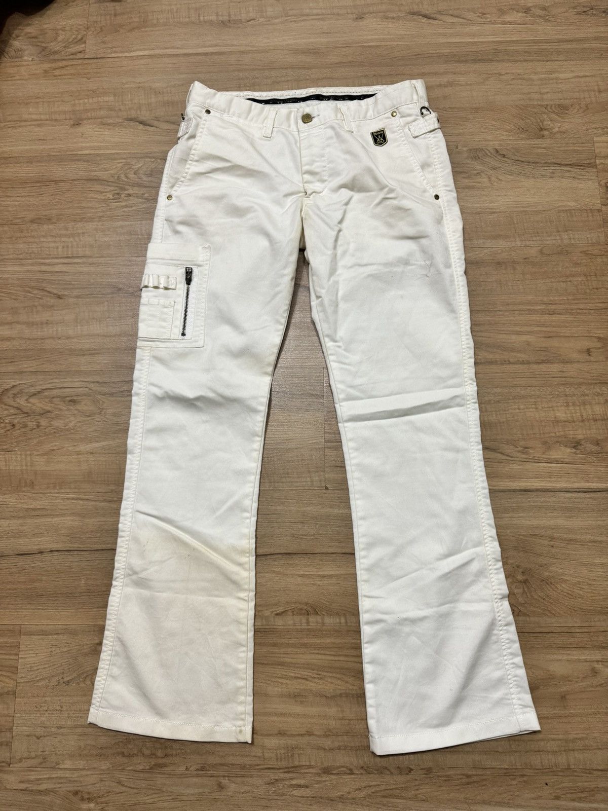 Image of Vintage Edwin Golf Cargo Pants in White, Men's (Size 31)