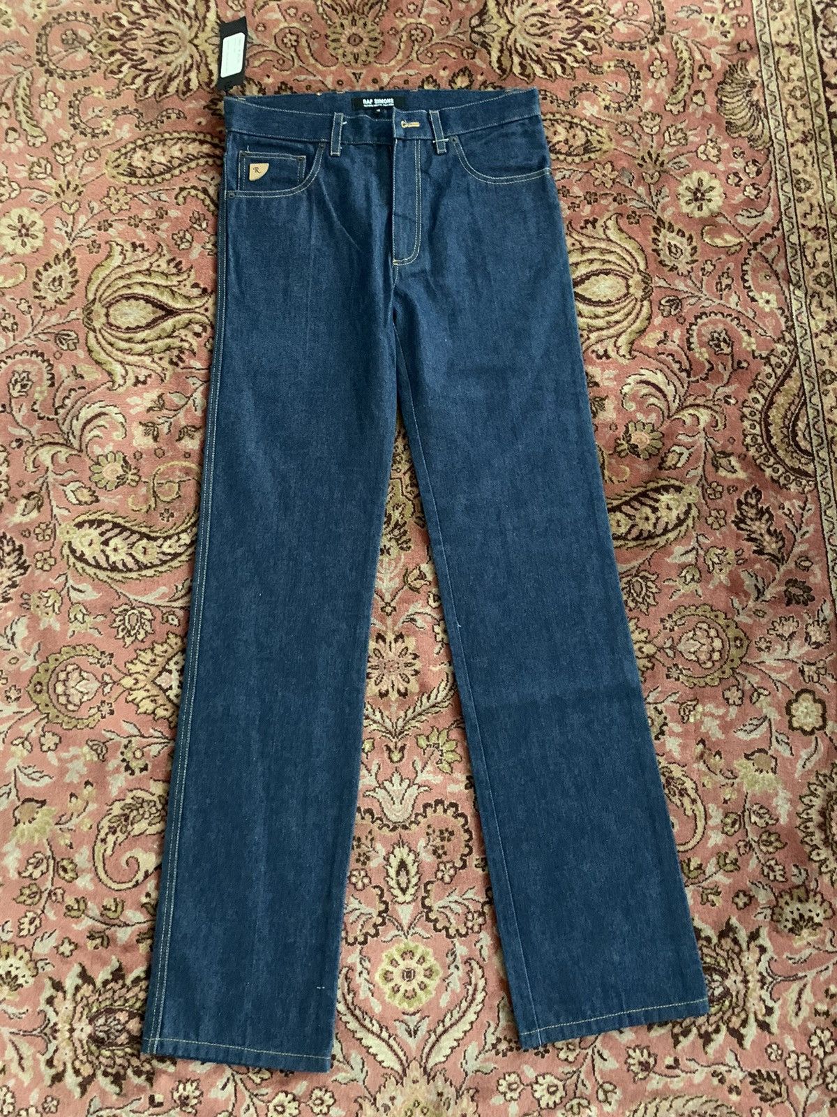 image of Raf Simons Autumn Winter 2002-2003 Collection Denim J in Blue Denim, Men's (Size 31)
