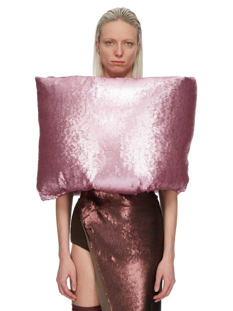 Rick Owens o1y0126 Size : OS / Scarf in Pink Size ONE SIZE - 1 Thumbnail