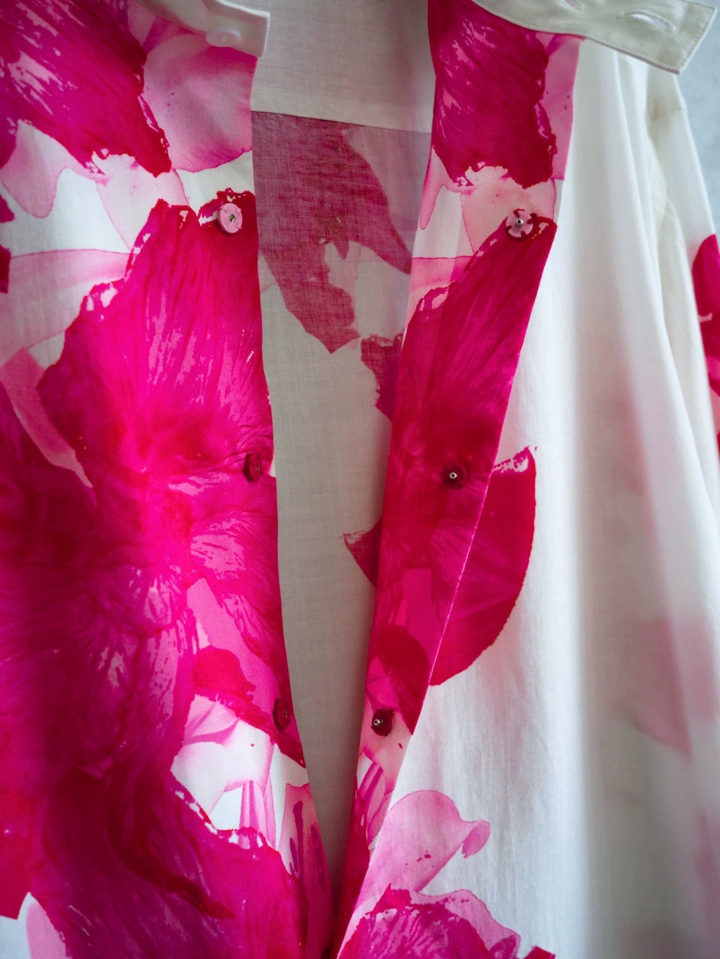 Yohji Yamamoto Yohji Yamamoto 24AW Pink Lily Runway Shirt NWT Size US L / EU 52-54 / 3 - 7 Thumbnail