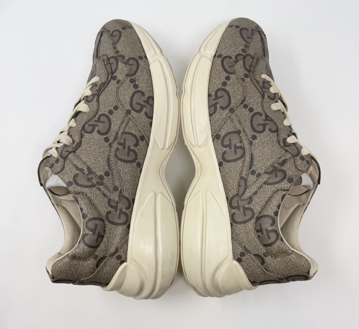 Gucci Gucci Rhyton GG Beige Sneaker Size US 12 / EU 45 - 3 Thumbnail