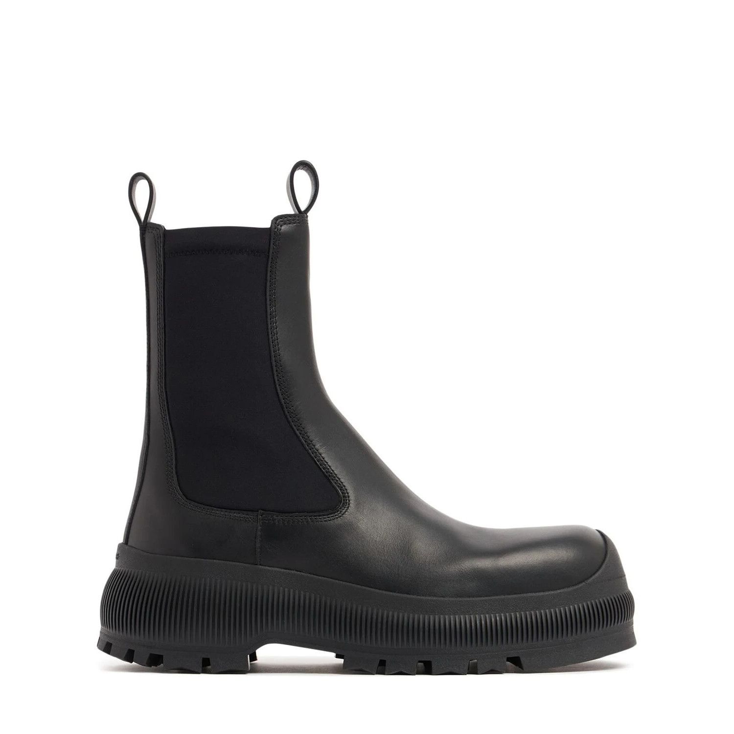 Jil Sander JIL SANDER $1410 Black Leather Ankle Boots New & Authentic ( Size US 6 / IT 36 - 1 Thumbnail