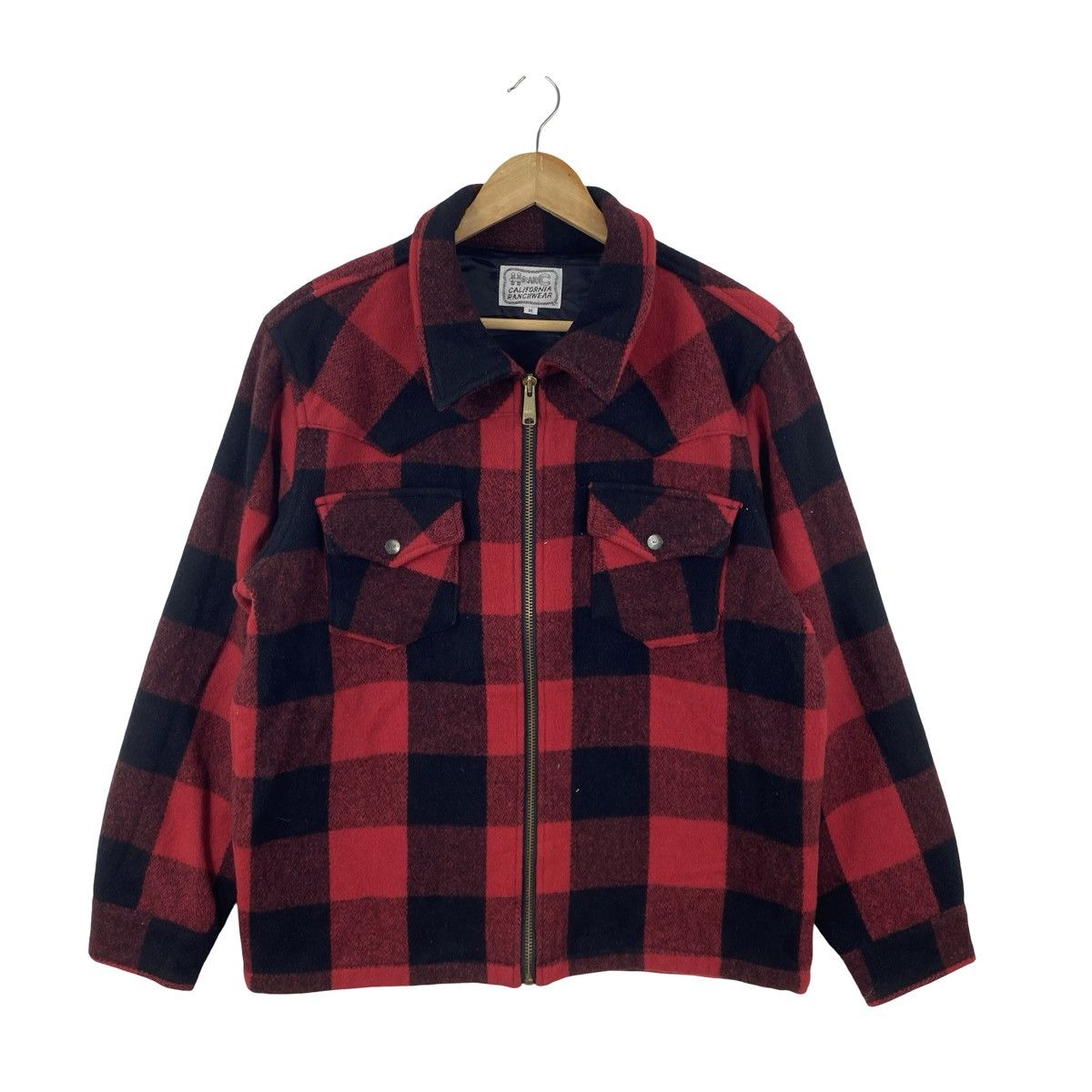Vintage Vintage H BAR C CALIFORNIA Ranchwear Buffalo Plaid Zip Size US M / EU 48-50 / 2 - 3 Thumbnail