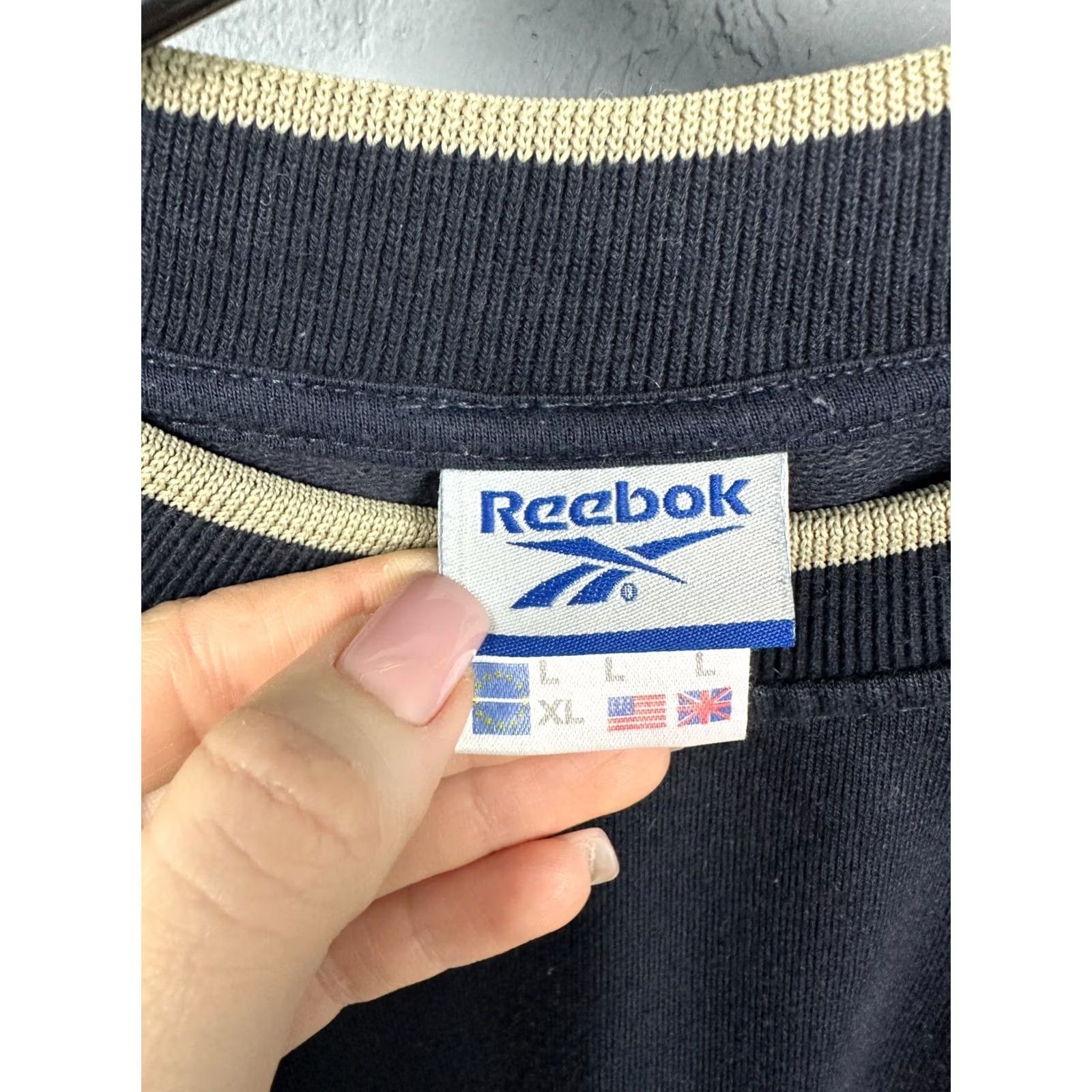 Reebok Reebok Athletic Dept Vintage Mens Sweatshirt L Blue Logo 90s Pullover Sweatshirt Mens Size US L / EU 52-54 / 3 - 4 Thumbnail