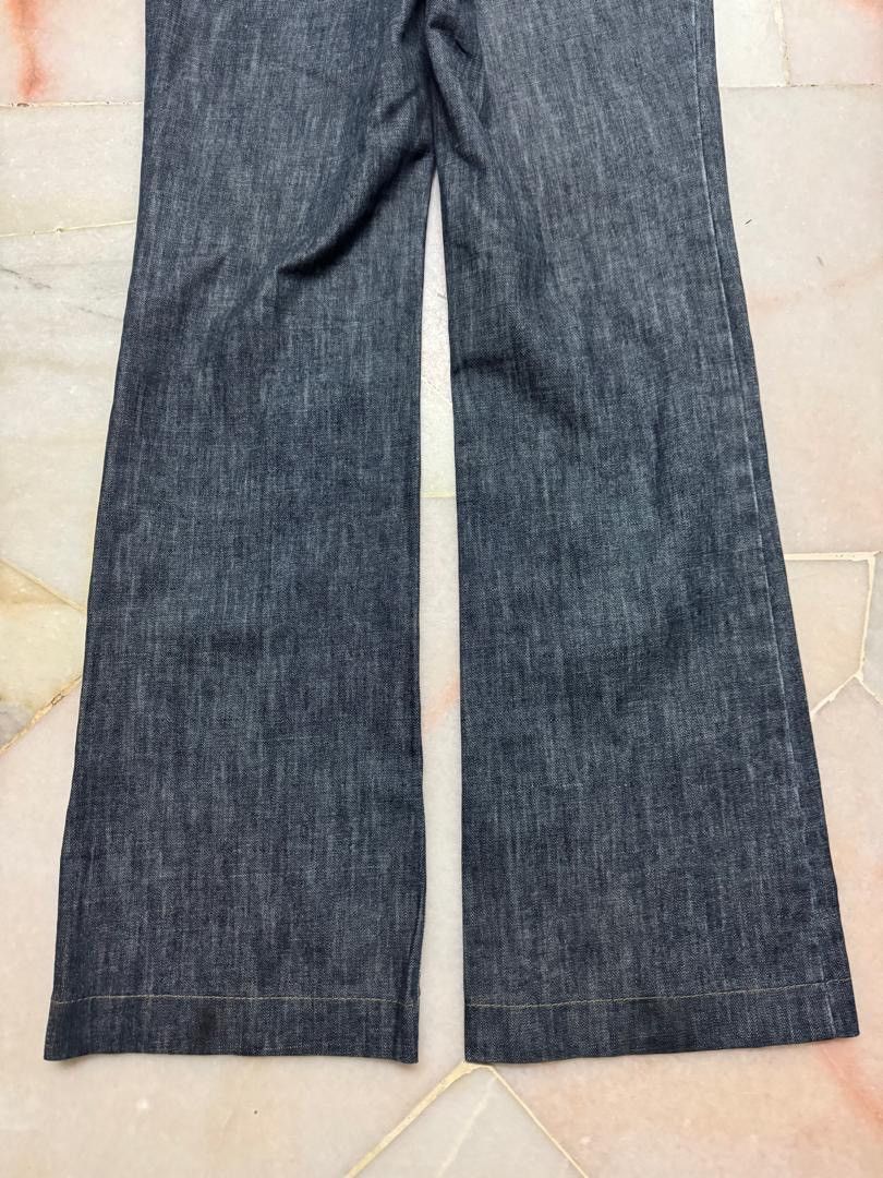 Burberry 💥FLARE💥BURBERY LONDON STONE WASHED DARK JEANS BAGGY FLARE Size US 27 - 20 Thumbnail