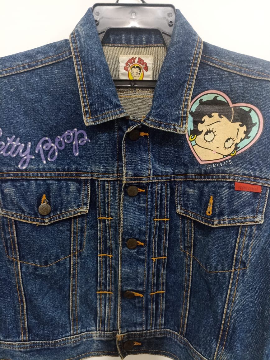 Other Vintage Denim Betty Boop Jacket Size M / US 6-8 / IT 42-44 - 7 Thumbnail