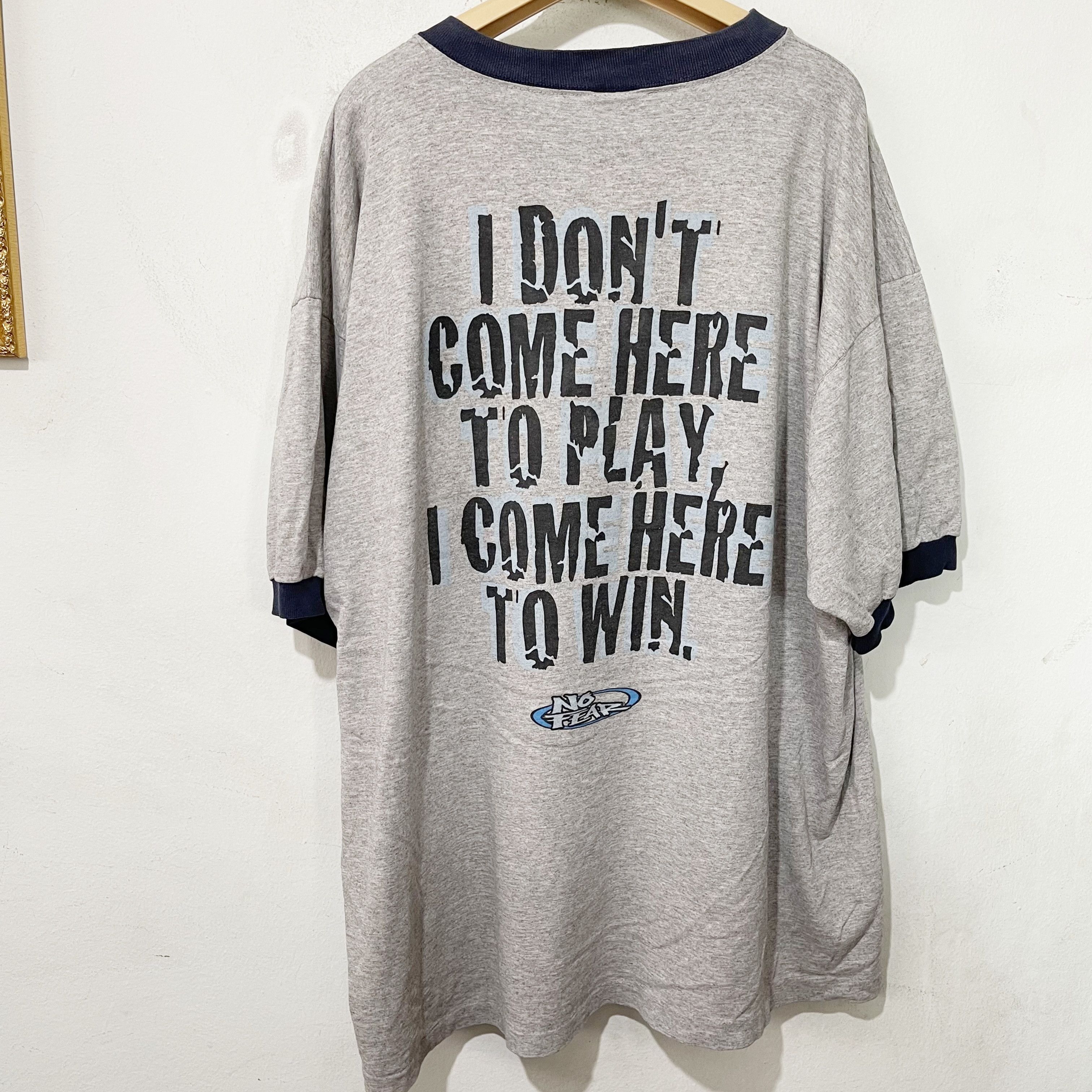 No Fear Vintage 90s No Fear Ringer Tee Size US XXL / EU 58 / 5 - 1 Thumbnail