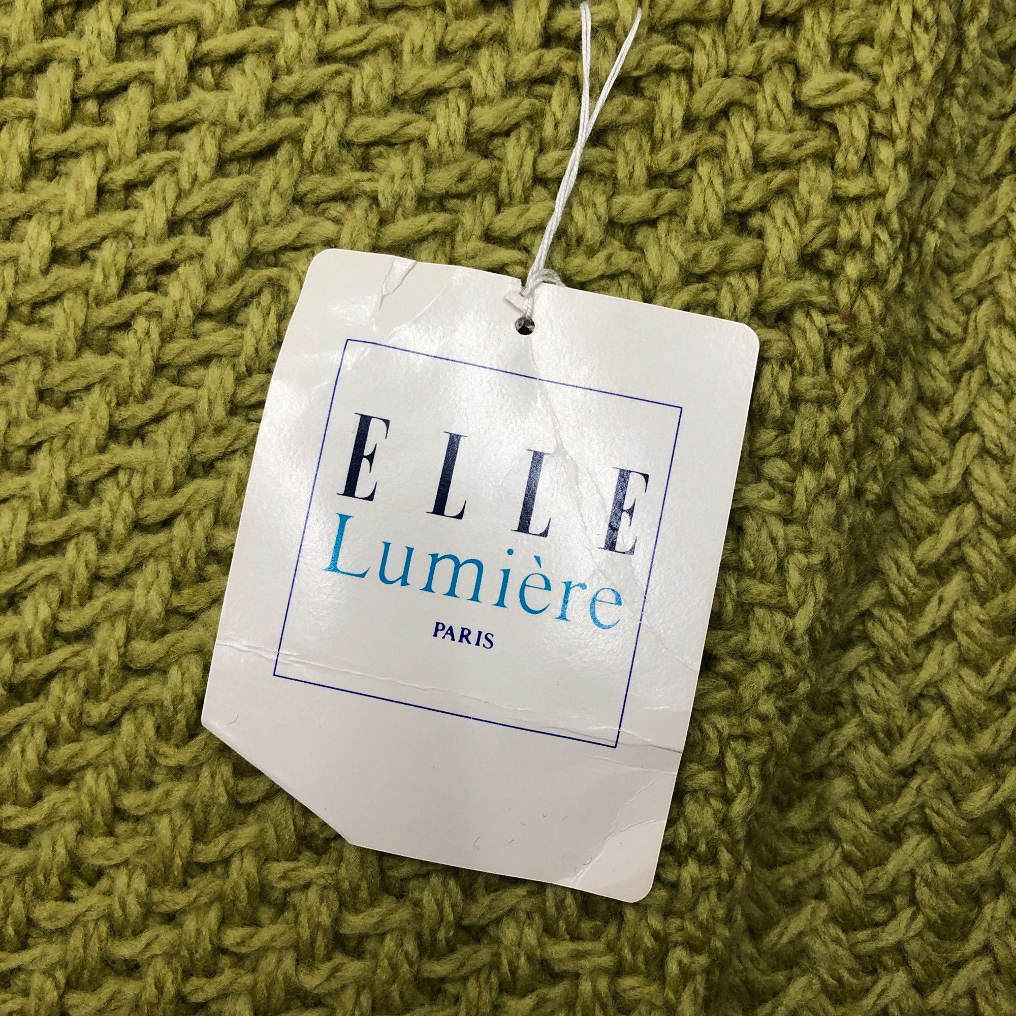 Japanese Brand NWT Vintage Elle Scarf Muffler Wool Ribbed Knit Scarves Size ONE SIZE - 4 Thumbnail