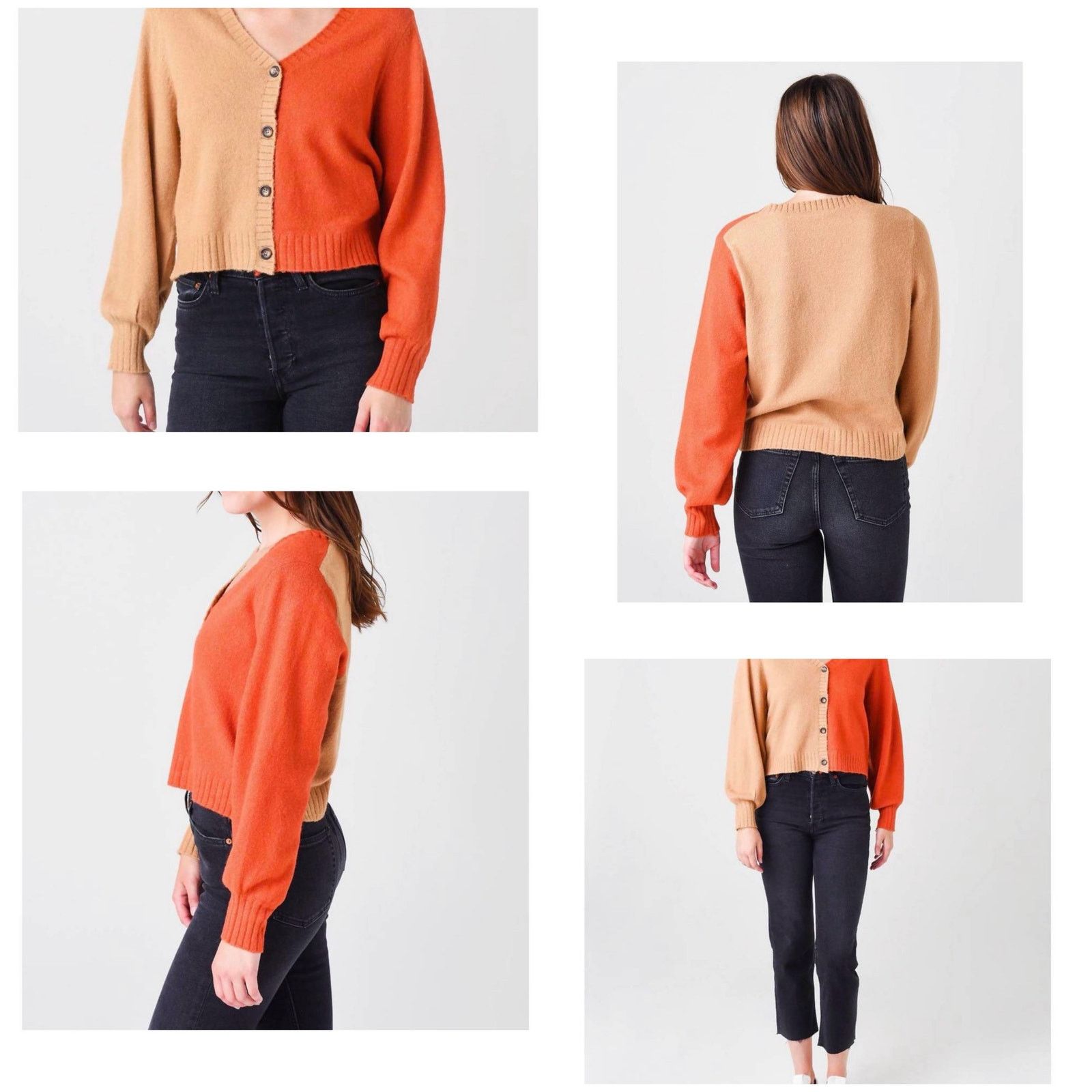 Z Supply Z Supply Nova two tone colorblock knit cardigan Size L / US 10 / IT 46 - 2 Thumbnail