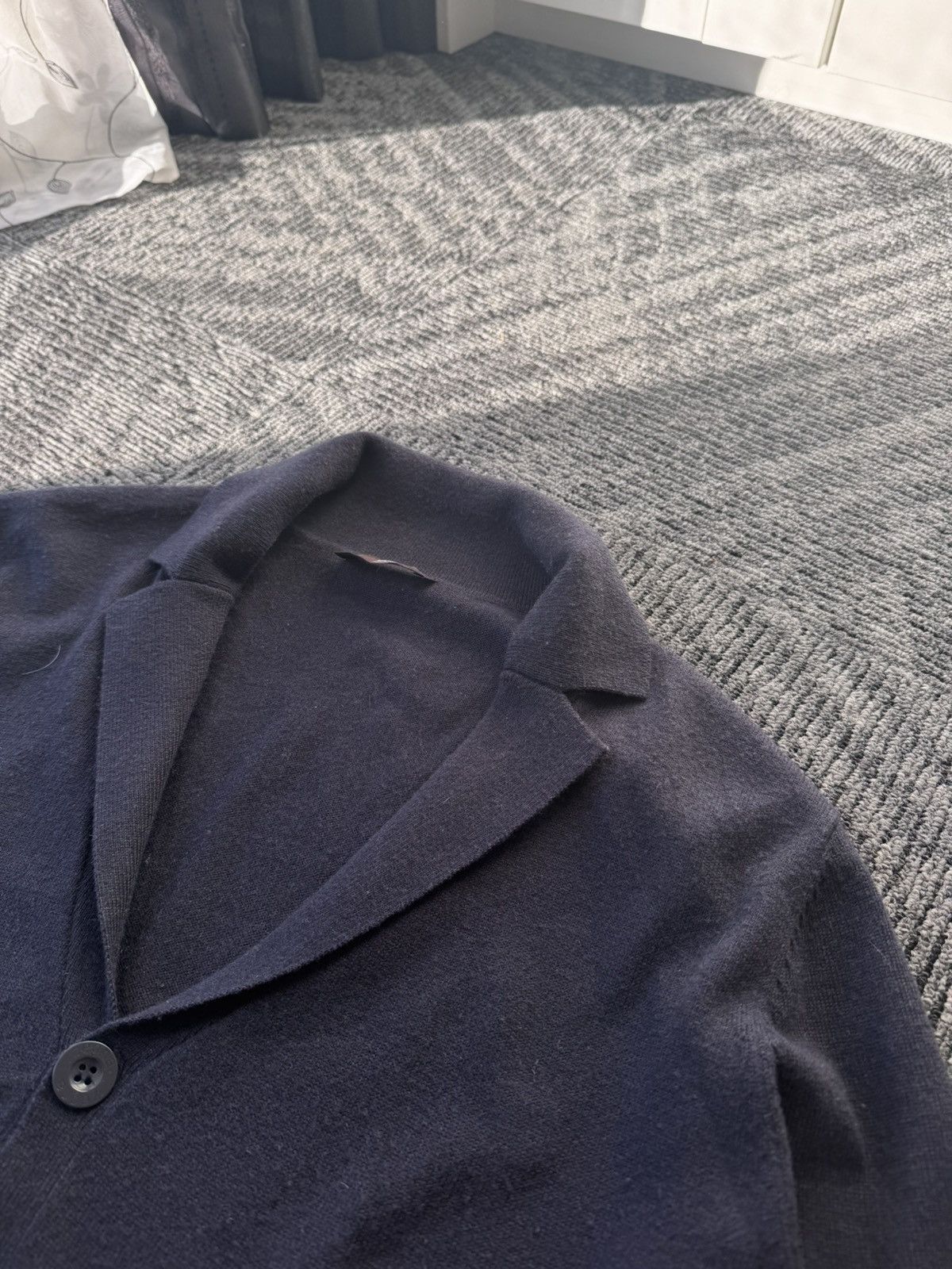 Z Zegna ZZegna mens cardigan blue wool Size US M / EU 48-50 / 2 - 5 Thumbnail