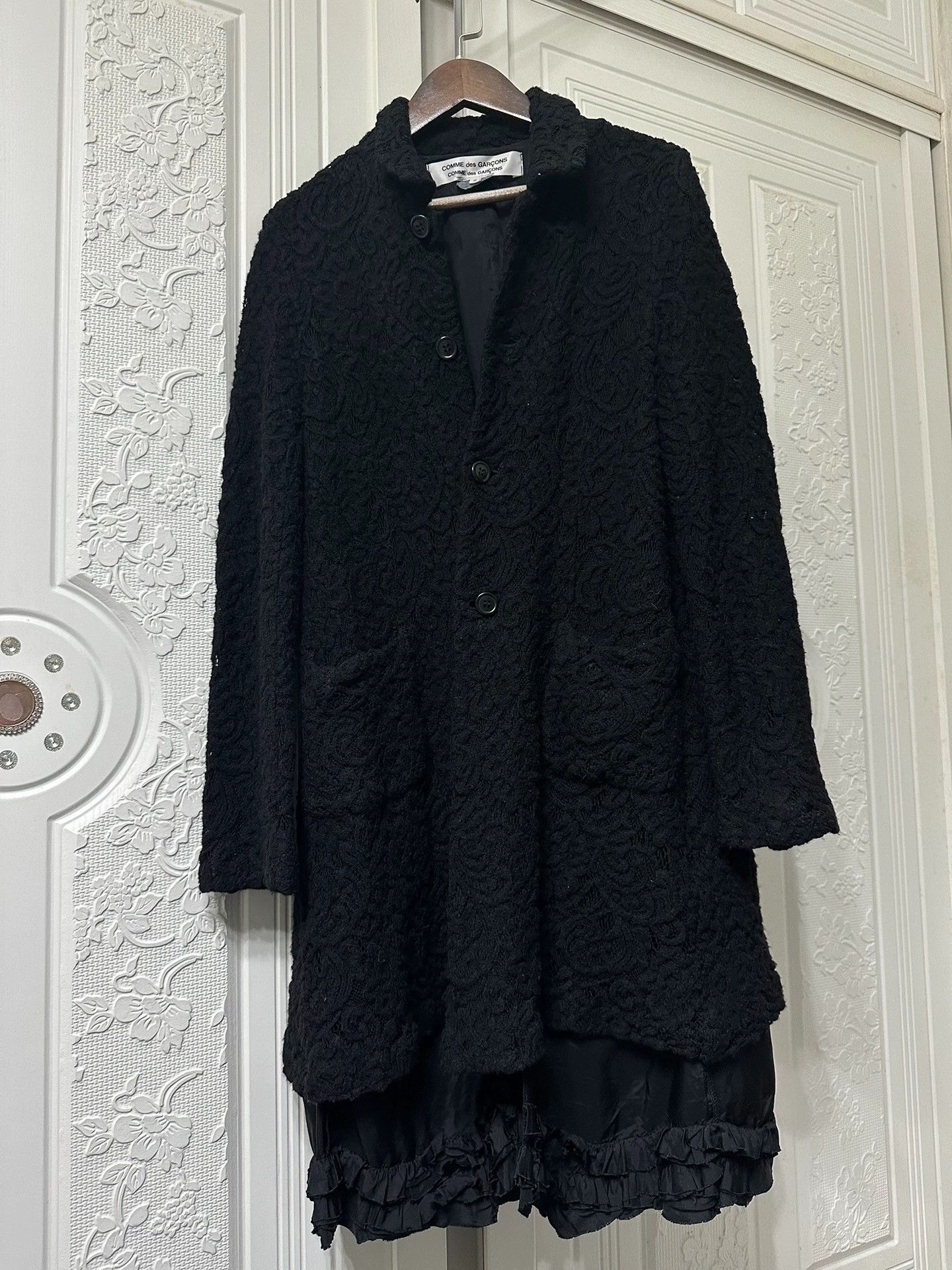 Comme des Garcons cdg Comme des Garçons woven wool coat Size S / US 4 / IT 40 - 1 Thumbnail