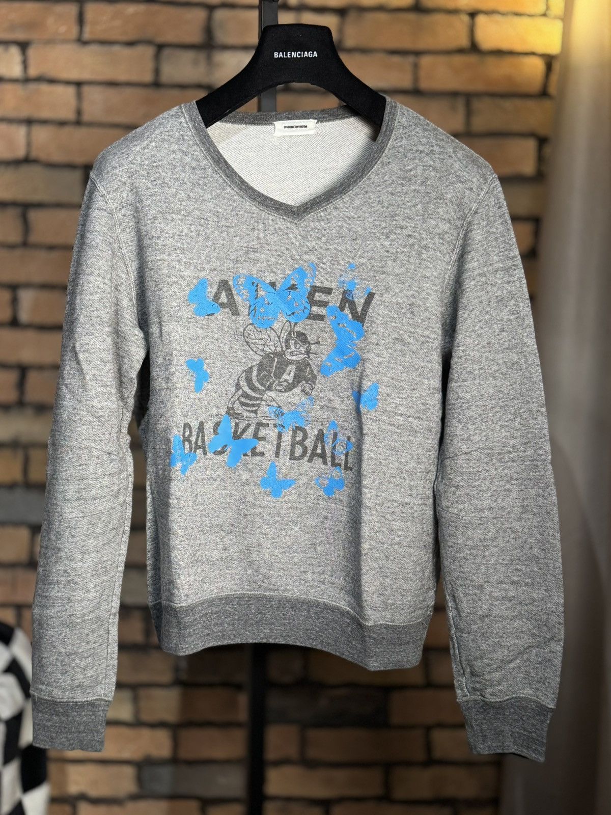 Undercover AW11 “MIRROR” RUNWAY VINTAGE SWEATER ALLEN BASKETBALL Size US M / EU 48-50 / 2 - 1 Thumbnail