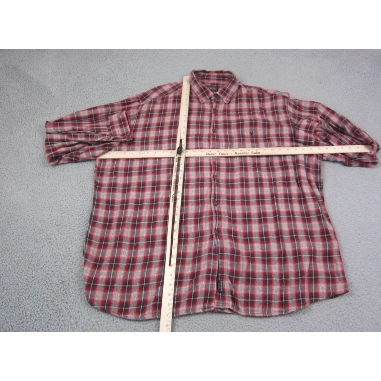 Vintage VINTAGE Woolrich Shirt Mens XL Red Plaid Button-Down Woolrich Shirted? Size US XL / EU 56 / 4 - 7 Thumbnail