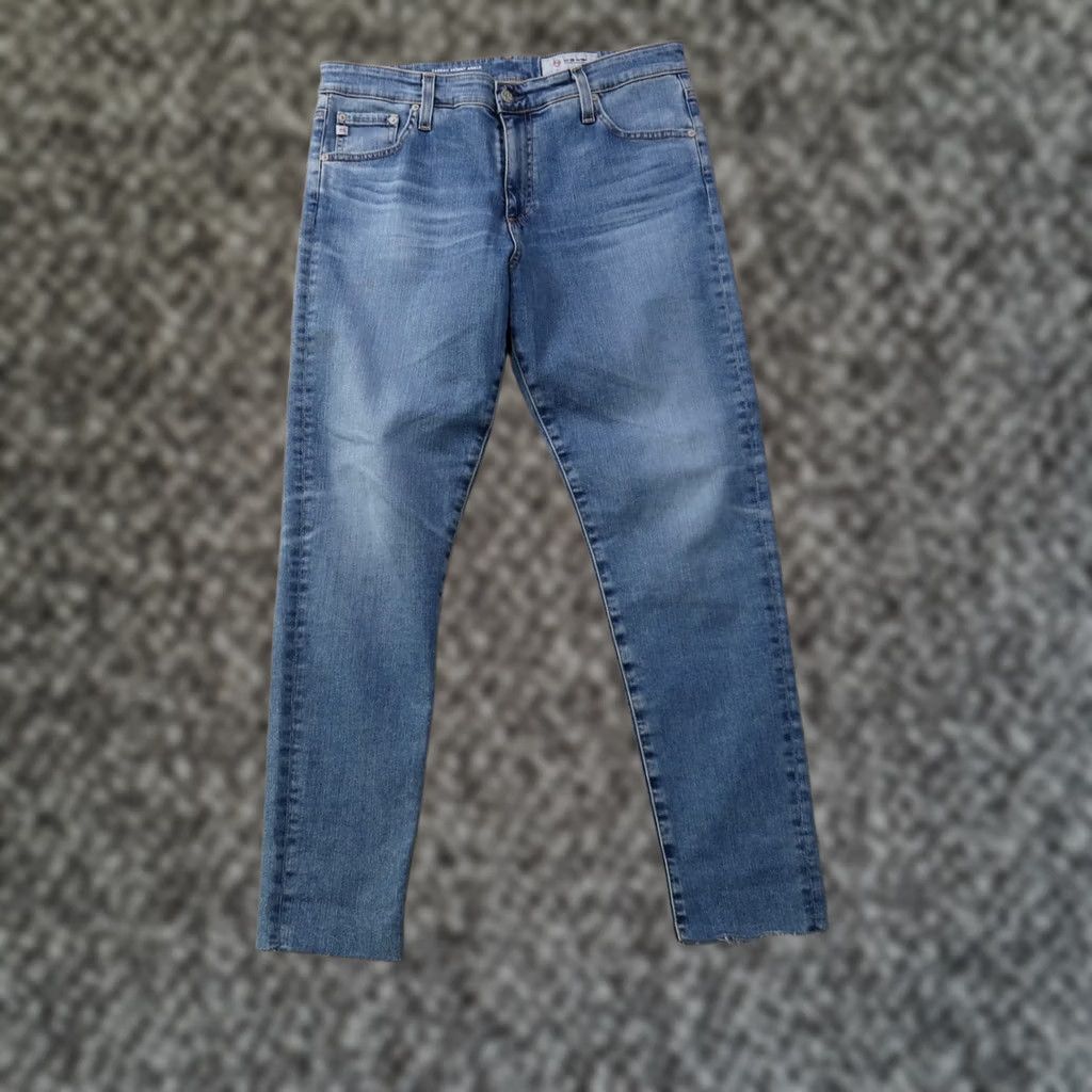 Vintage AG Adriano Goldschmied Farrah High Skinny Jeans Womens 33 Blue Denim Stretch Slim Fit 5-Pocket Size 24" / US 00 / IT 34 - 1 Thumbnail
