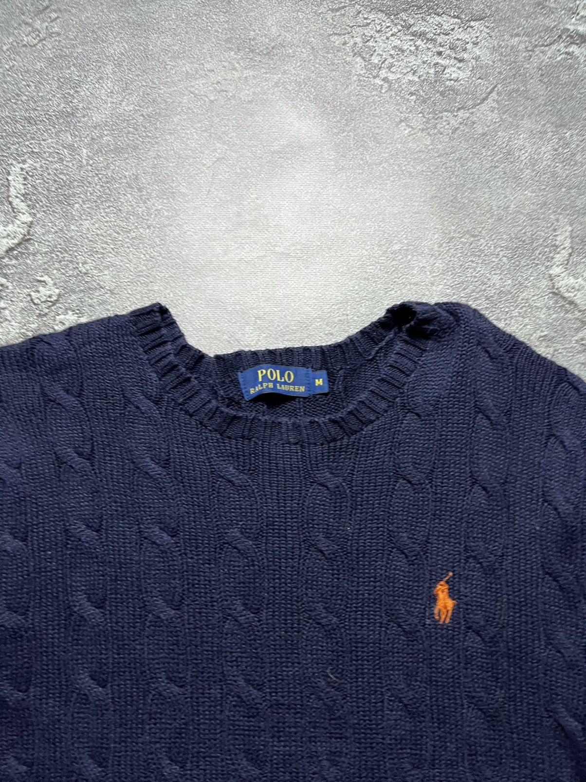 Polo Ralph Lauren Ralph Lauren Iconic Cable Argyle Knitted Sweater Chief Keef Size US M / EU 48-50 / 2 - 2 Thumbnail