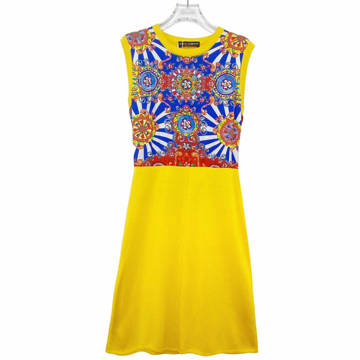 Dolce & Gabbana Dolce&Gabbana Classic Wheel Pattern Dress K26WX Size M / US 6-8 / IT 42-44 - 1 Thumbnail