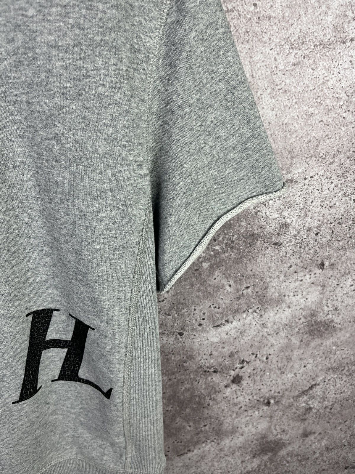 Helmut Lang HL Logo Grey Short Sleeve Sweatshirt Tee Minimalist Designer Size US S / EU 44-46 / 1 - 2 Thumbnail