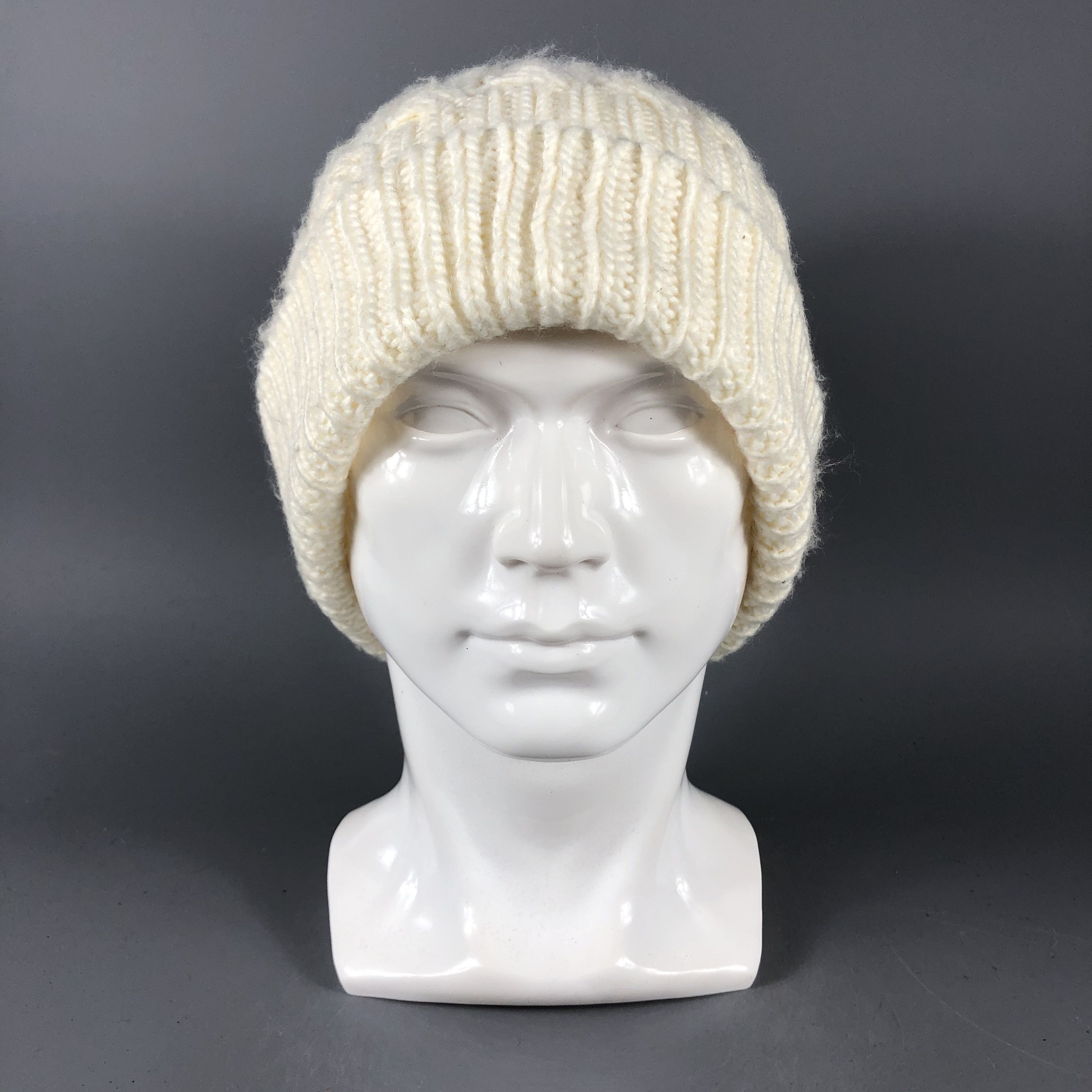 Vintage Vintage Knit Crochet Beanie Snow Hat Snow Cap -D843 Size ONE SIZE - 7 Thumbnail