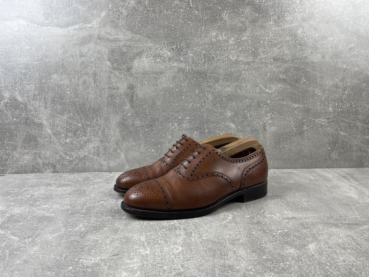 Crockett & Jones × English Laundry × Other UK Crockett & Jones Classic Brown Oxford Leather Shoes Size US 7.5 / EU 40-41 - 1 Thumbnail