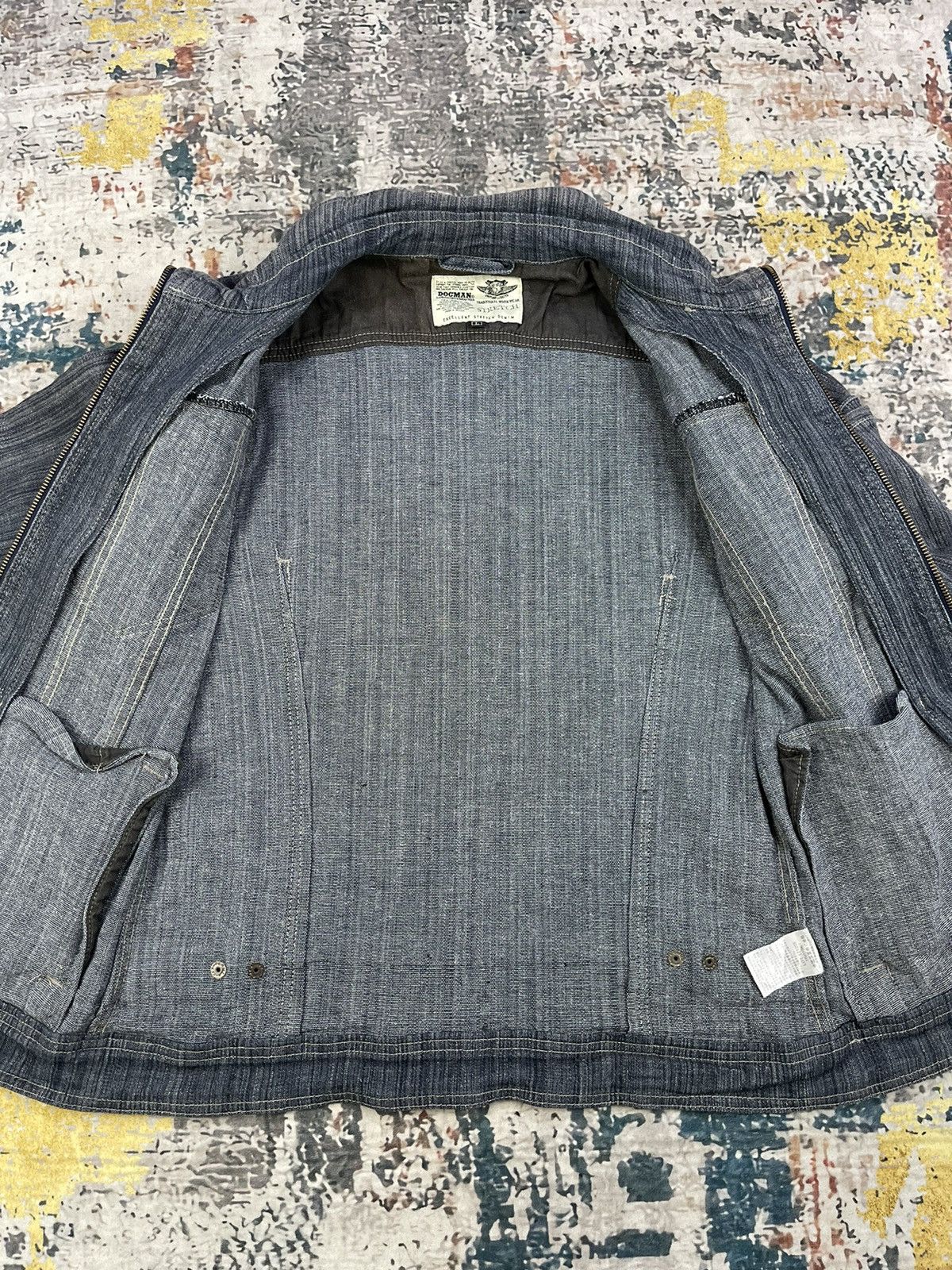 Japanese Brand Dogman Traditional Workwear Stretch Denim Jackets Size US S / EU 44-46 / 1 - 7 Thumbnail