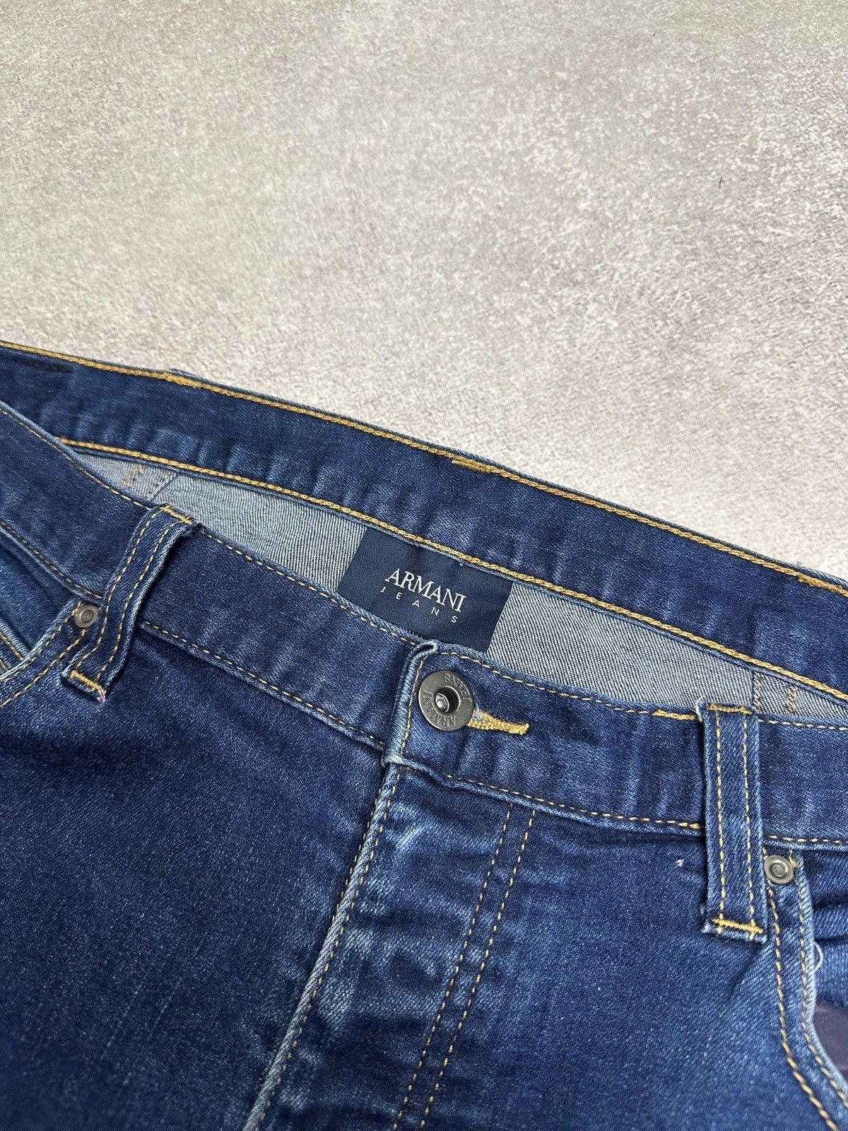Armani Vintage Armani Metal Logo Baggy Jeans Rare Y2K 34 Size US 34 / EU 50 - 7 Thumbnail