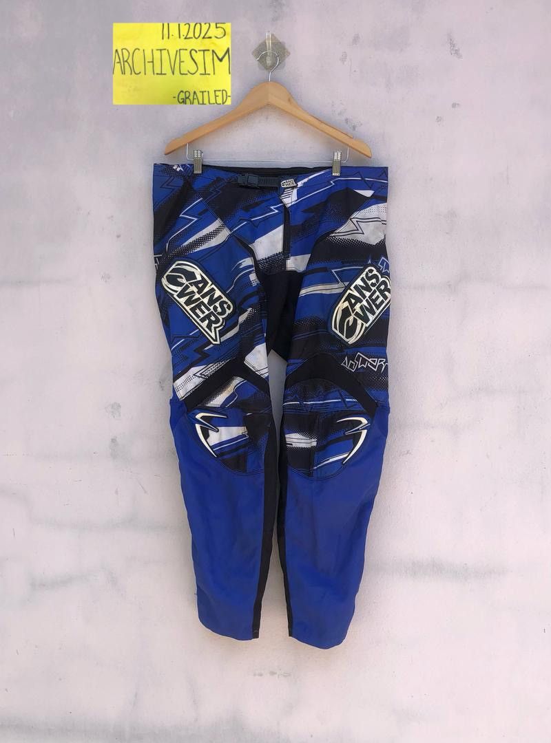 Japanese Brand Answer Motocross Racing Bikers Pants Size US 37 - 2 Thumbnail