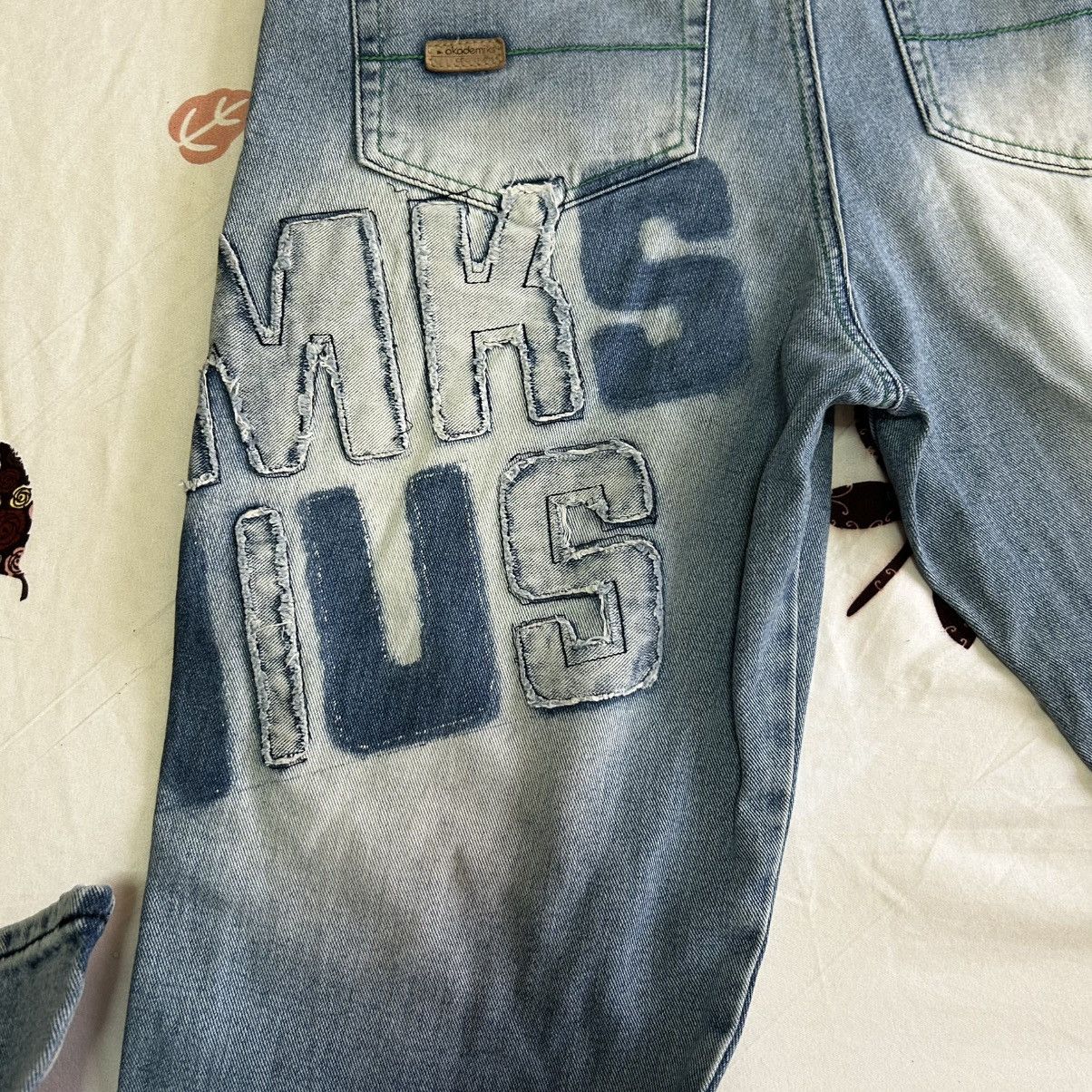 Akademiks Genuine Vintage Y2K Akademics Sick Baggy Jeans 👖 Size US 30 / EU 46 - 22 Thumbnail
