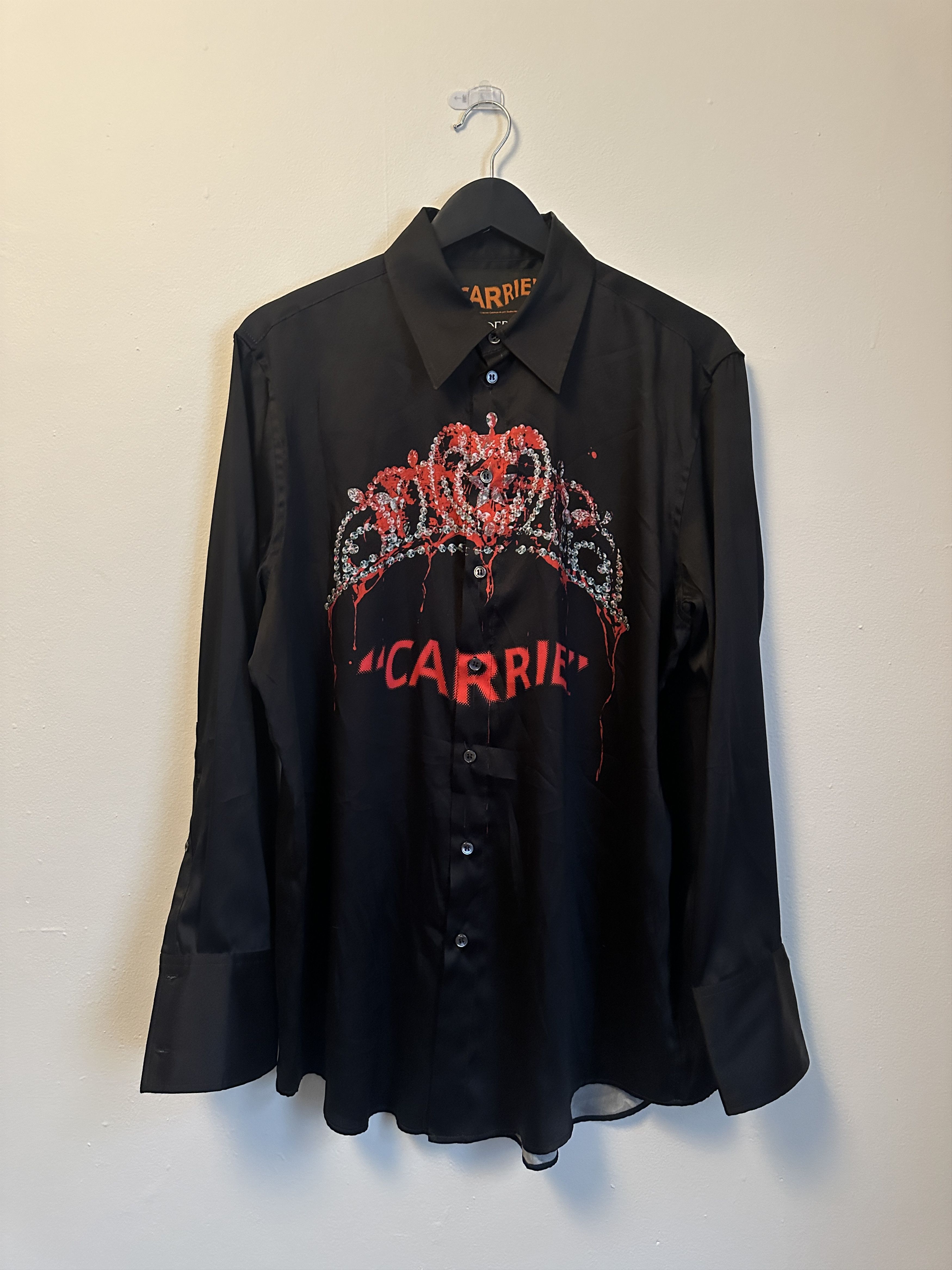 image of J W Anderson J.w.anderson Carrie Silk Button Up in Black, Men's (Size Large)