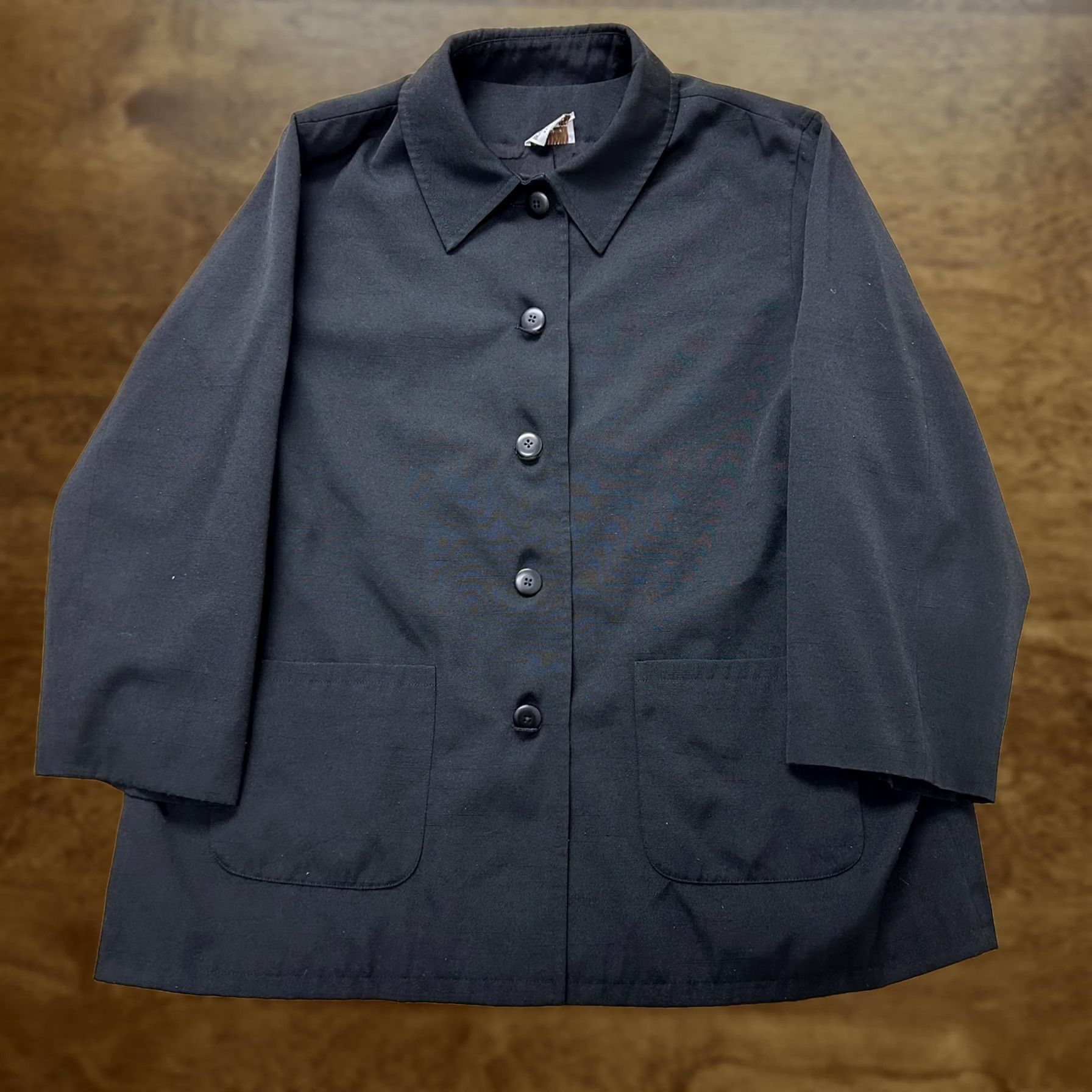 Vintage VINTAGE Brownstonewoman Coat Womens 1X Black Button Front 3/4 Sleeve Lined Size XL / US 12-14 / IT 48-50 - 1 Thumbnail