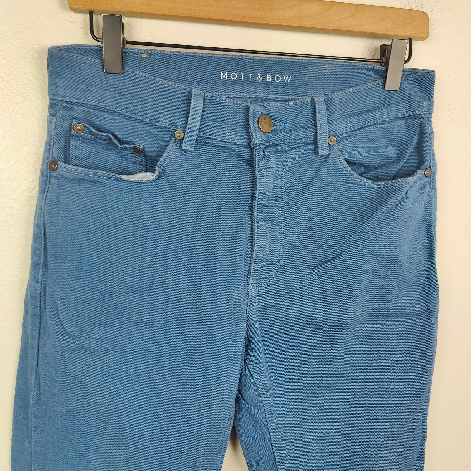 Mott & Bow Mott & Bow Slim Jeans Mens 30x30 Blue Chinos Preppy Size US 30 / EU 46 - 2 Thumbnail