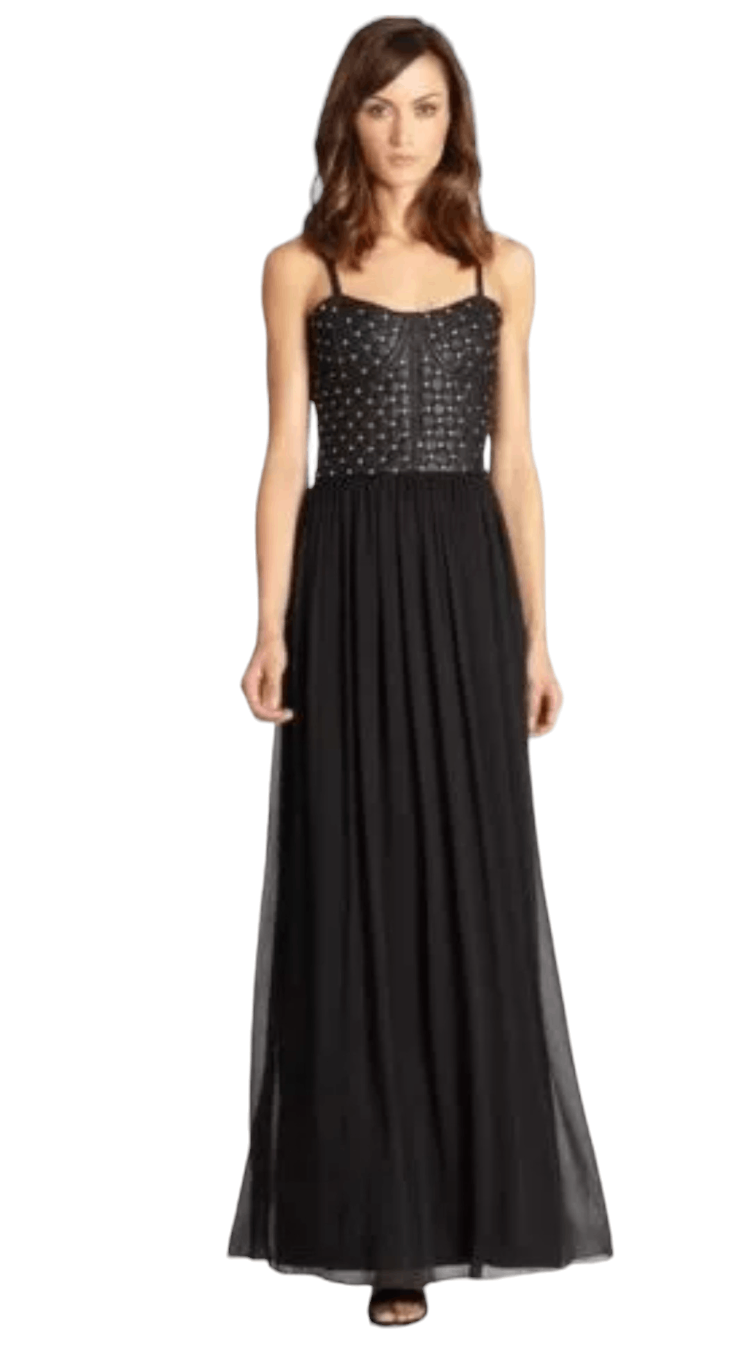 Alice + Olivia Alice & Olivia Leather Black Corset Maxi Dress Prom Gown Size XS / US 0-2 / IT 36-38 - 3 Thumbnail