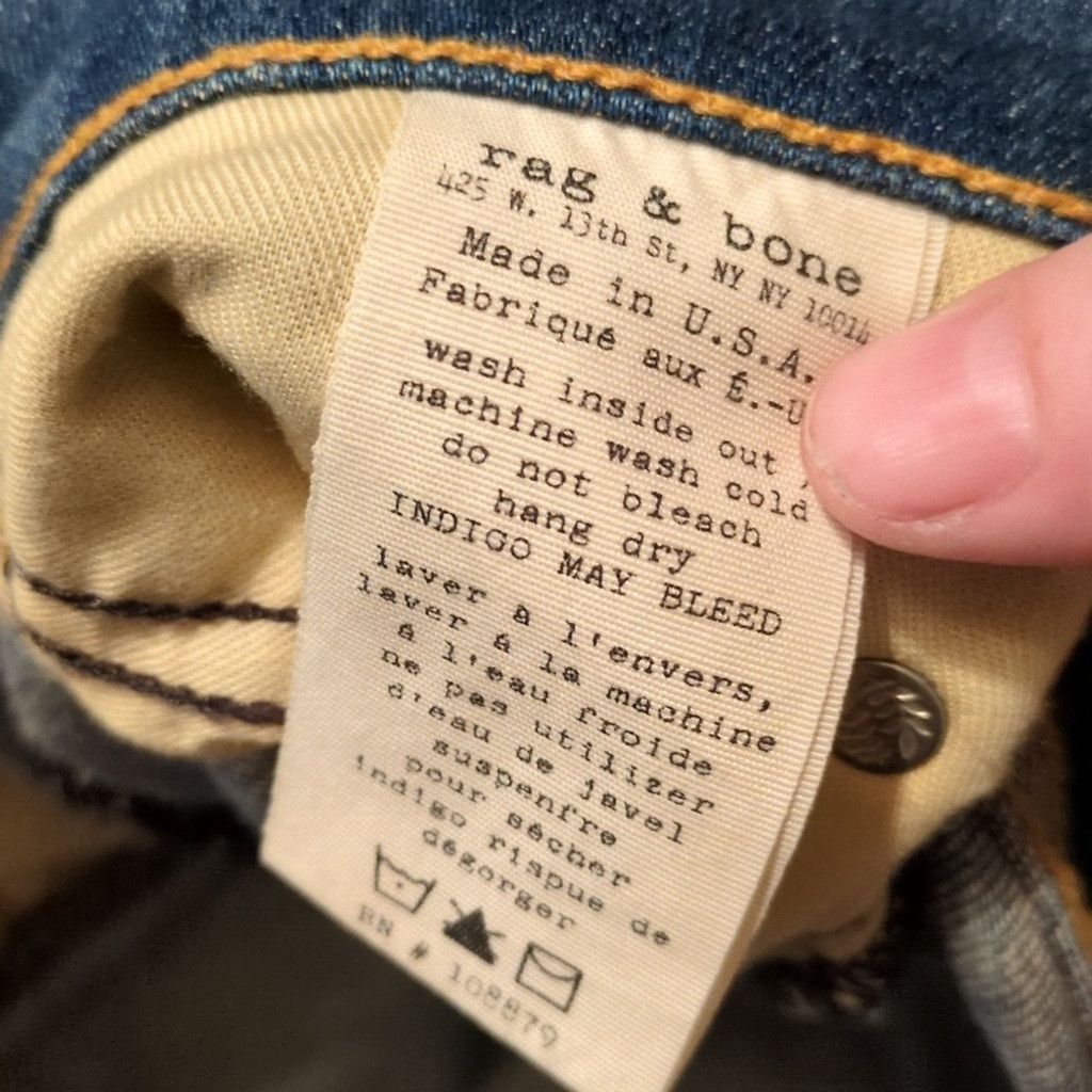 Rag & Bone Rag & Bone The Dre Jeans Size 24 Size 42" / US 20 - 9 Thumbnail