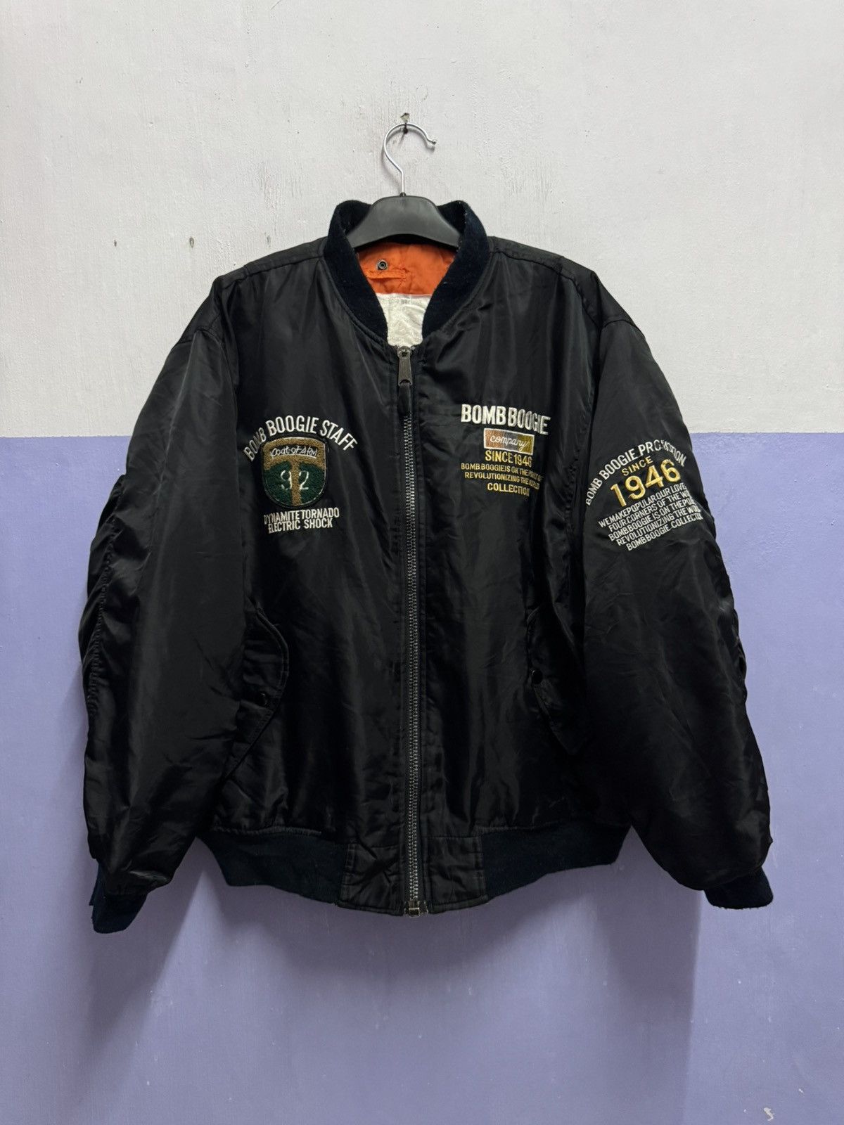 Alpha Industries Bomb Boogies x Alpha Type CWU-36/P MA-1 Bomber Jacket Size US XL / EU 56 / 4 - 3 Thumbnail