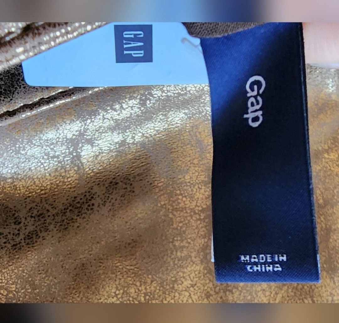 Gap NWT Gap Crossbody Bag Bronze Gold Silver Chain Straps 8.5" Size ONE SIZE - 5 Thumbnail