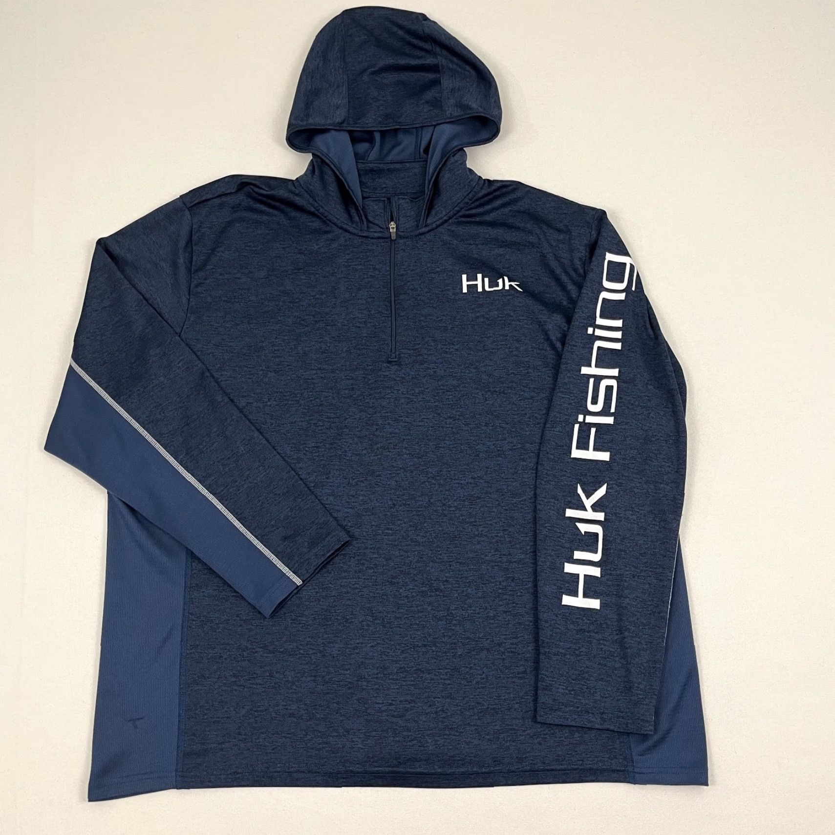 Vintage Huk Icon Coldfront Hoodie Mens 2XL Blue Performance Fishing Quarter Zip Pullover Jacket Size US XXL / EU 58 / 5 - 2 Thumbnail