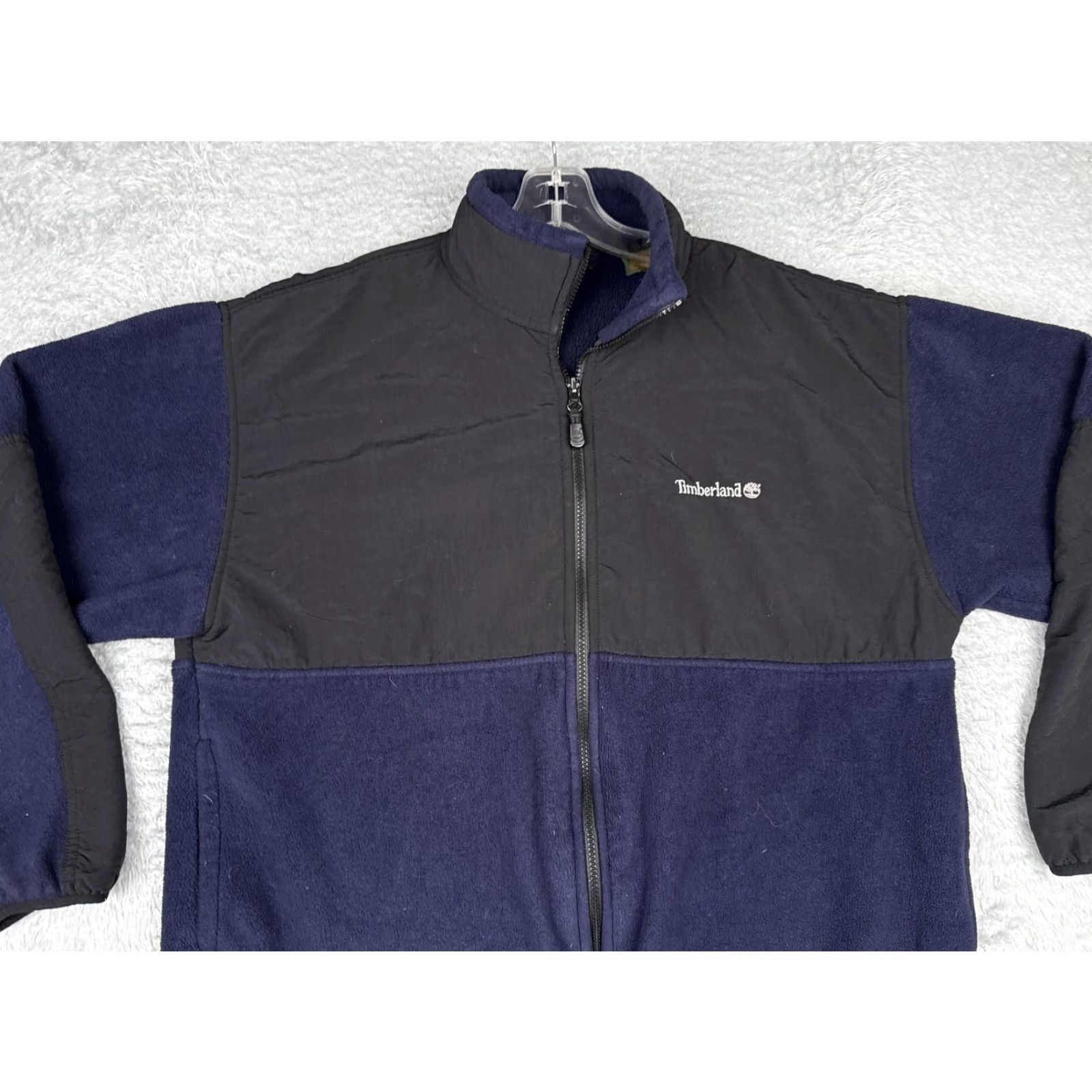 Timberland Timberland Weathergear Jacket Mens Large Blue Black Fleece Full Zip Outdoor Size US L / EU 52-54 / 3 - 6 Thumbnail