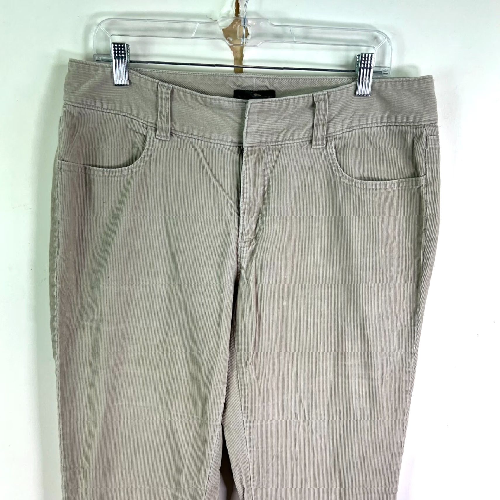 Banana Republic VINTAGE Banana Republic Jeans Corduroy 5-Pocket Low Rise Beige Women's 12 34x33 90s Retro Size 34" / US 12 / IT 48 - 2 Thumbnail