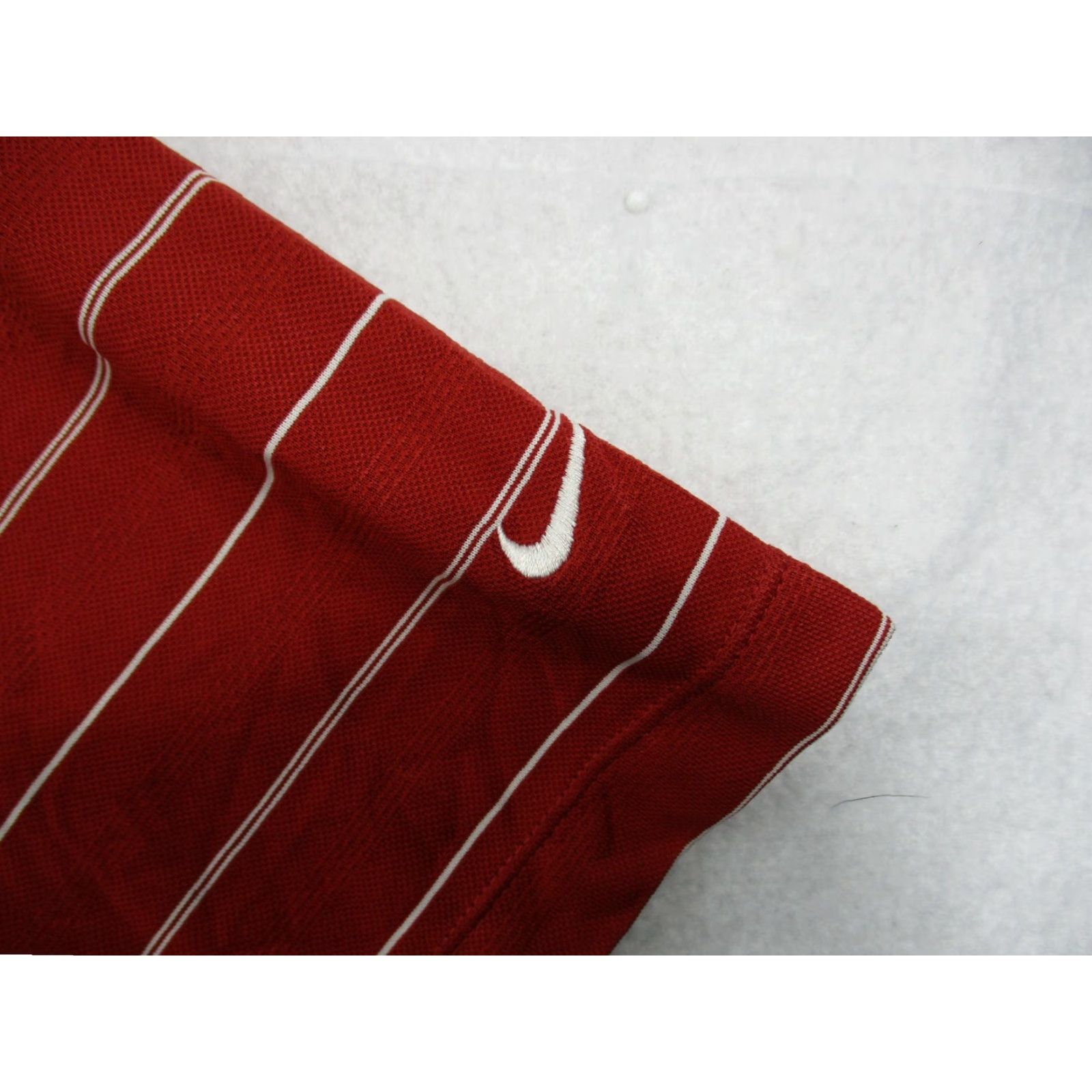 Nike Nike Golf Polo Shirt XL Mens Dri-Fit Red White Stripe Short Sleeve Size US XL / EU 56 / 4 - 4 Thumbnail