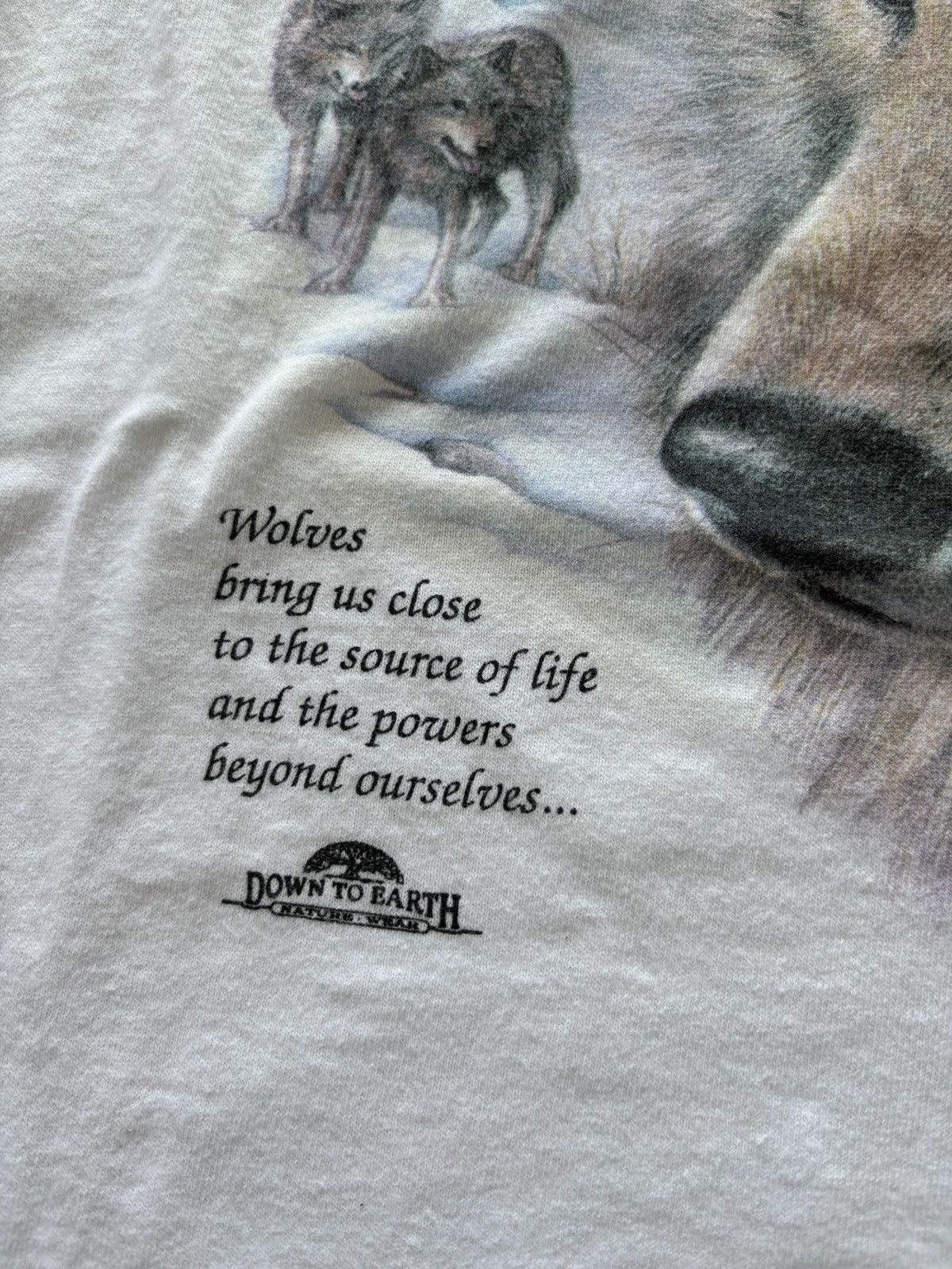 Vintage Vintage 1991 3D Emblem Nature Wolf Shirt Size US L / EU 52-54 / 3 - 4 Thumbnail