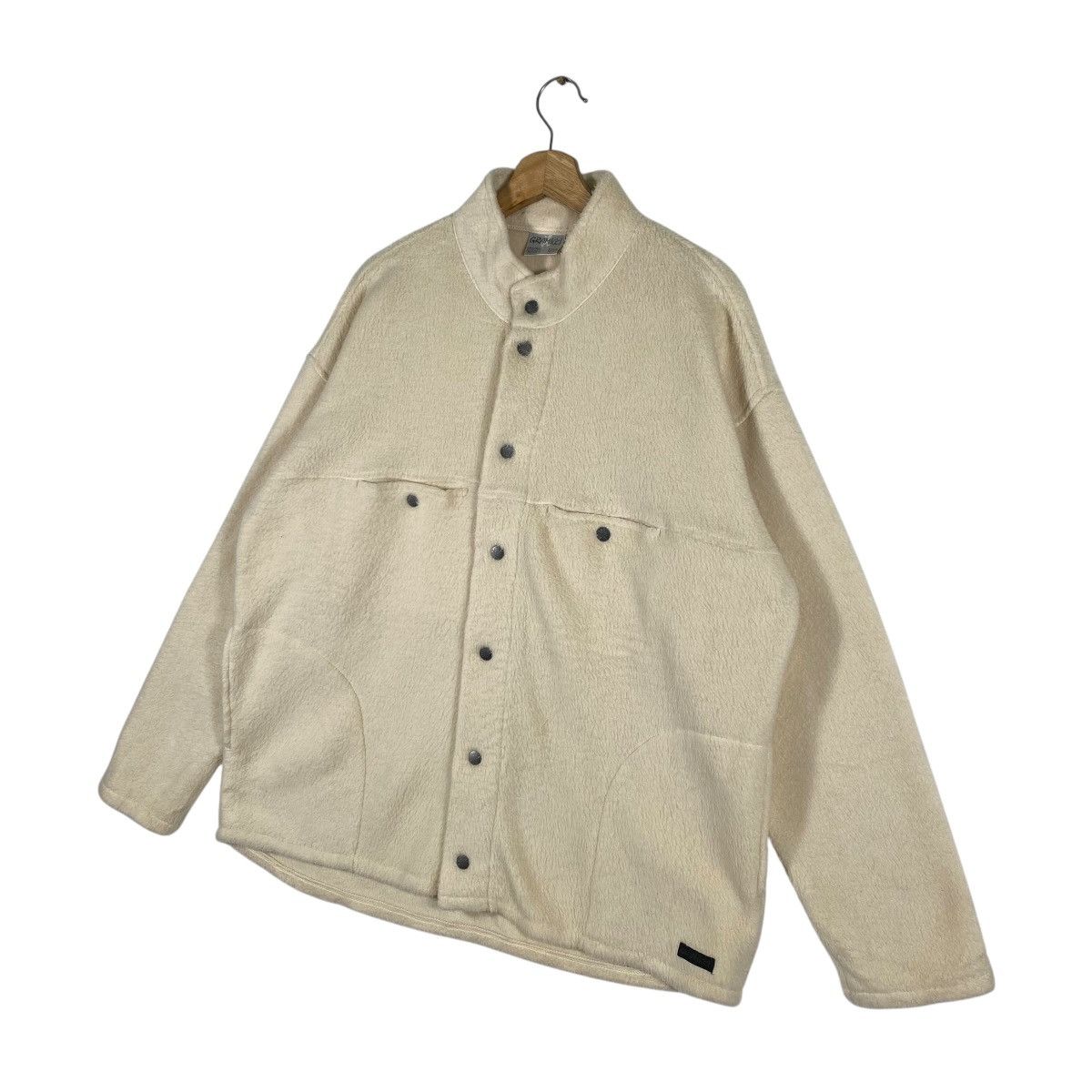 Gramicci Vintage Gramicci Fleece Button Jacket L Size Cream Colour Size US L / EU 52-54 / 3 - 2 Thumbnail