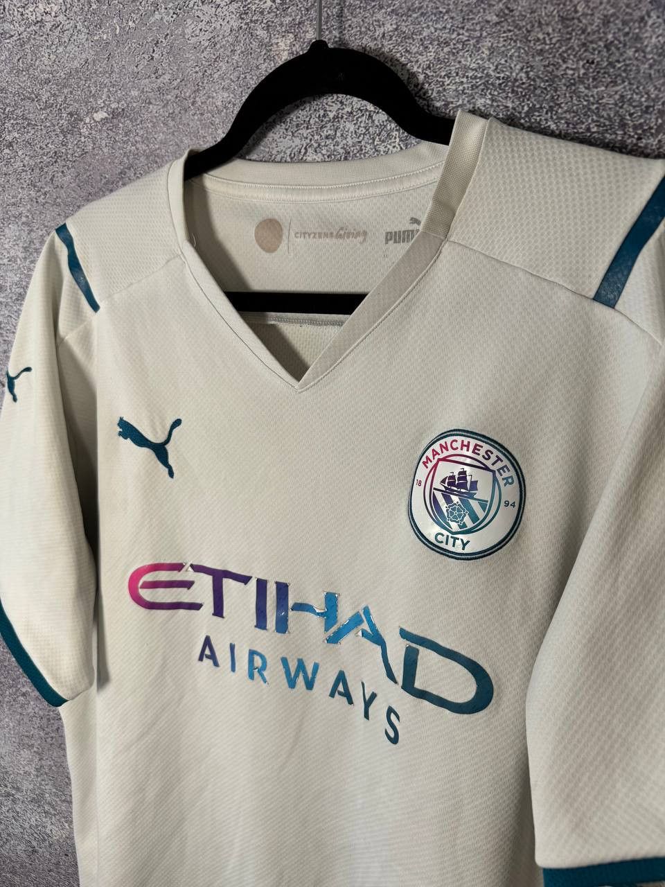 Puma × Vintage Manchester City 2021/22 Away Puma Soccer Jersey Size US XL / EU 56 / 4 - 8 Thumbnail