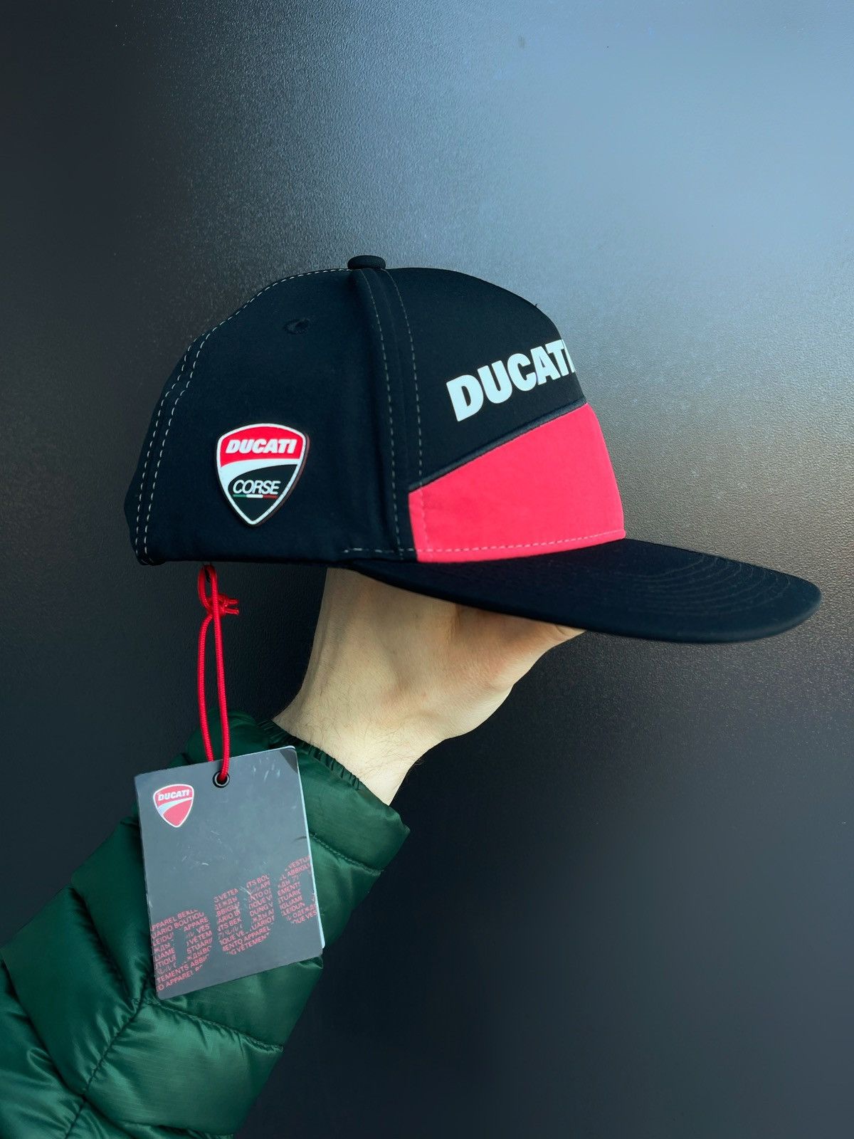 Ducati Ducati Corse MotoGP Snapback Cap Monster Energy Black Flat Size ONE SIZE - 1 Thumbnail