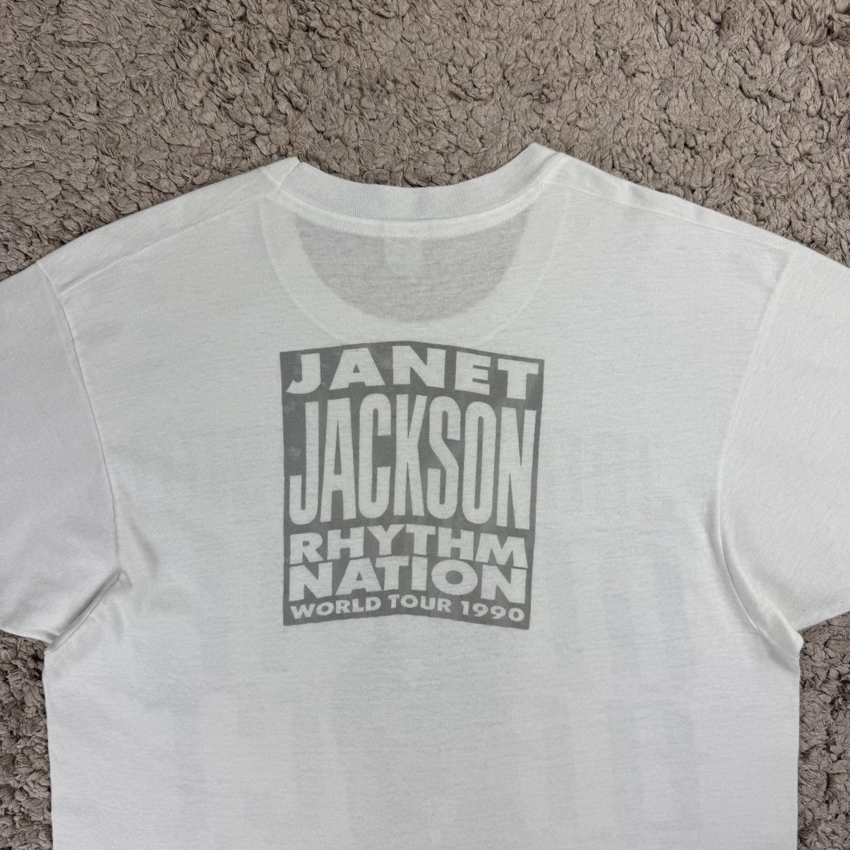 Band Tees Vintage 90s Janet Jackson Rhythm Nation Concert Tour T-shirt Size US L / EU 52-54 / 3 - 9 Thumbnail