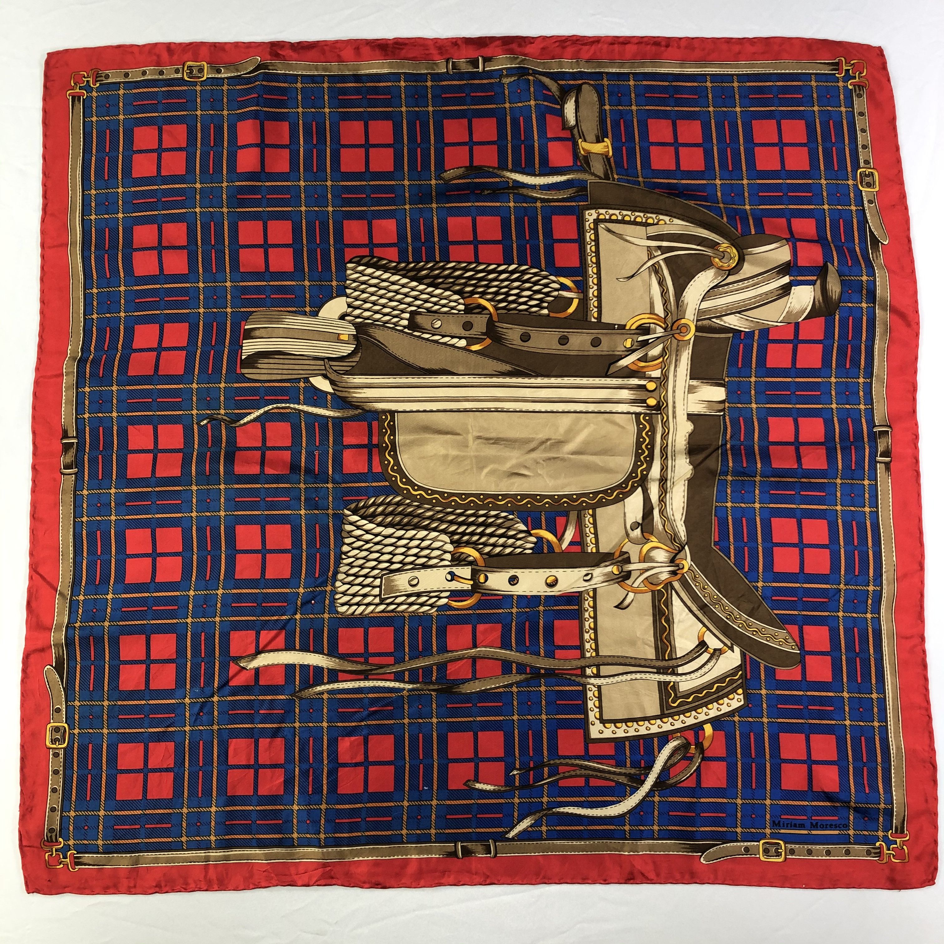 Vintage Vintage Miriam Moresco Silk Scarf Size ONE SIZE - 2 Thumbnail
