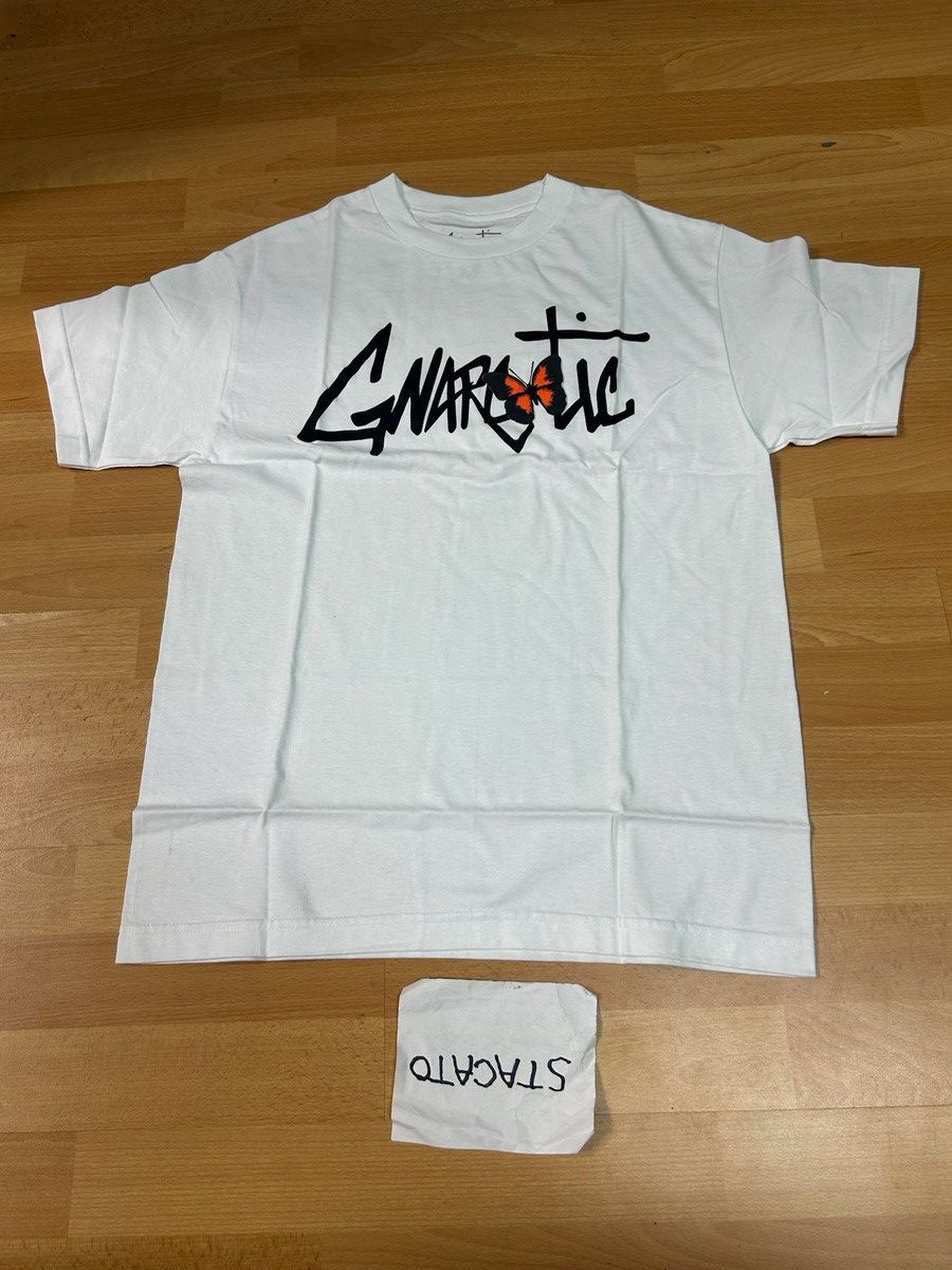 Gnarcotic × Rap Tees Gnarcotic Lil Gnar Butterfly Logo Tee White Size US M / EU 48-50 / 2 - 1 Thumbnail